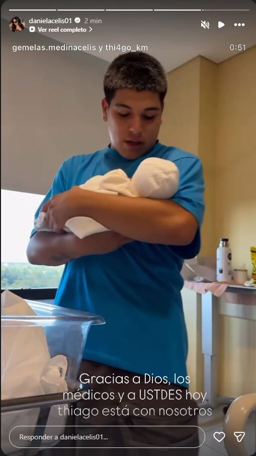 El mensaje de Thiago Medina a un año del accidente que casi le cuesta la vida: “Agradecido de poder ver crecer a mis bebés”