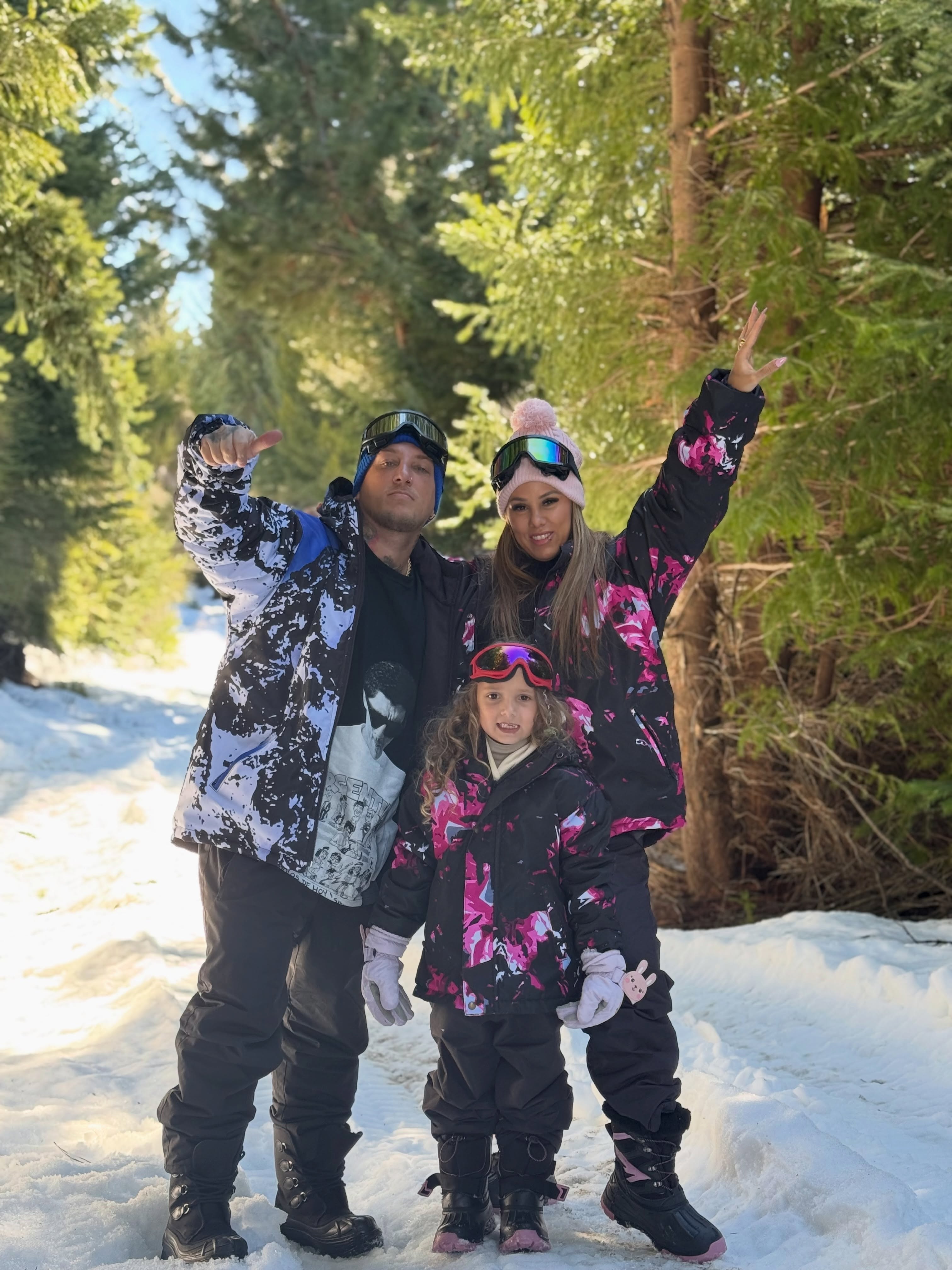 La pareja eligió Bariloche para pasar unos días en la nieve