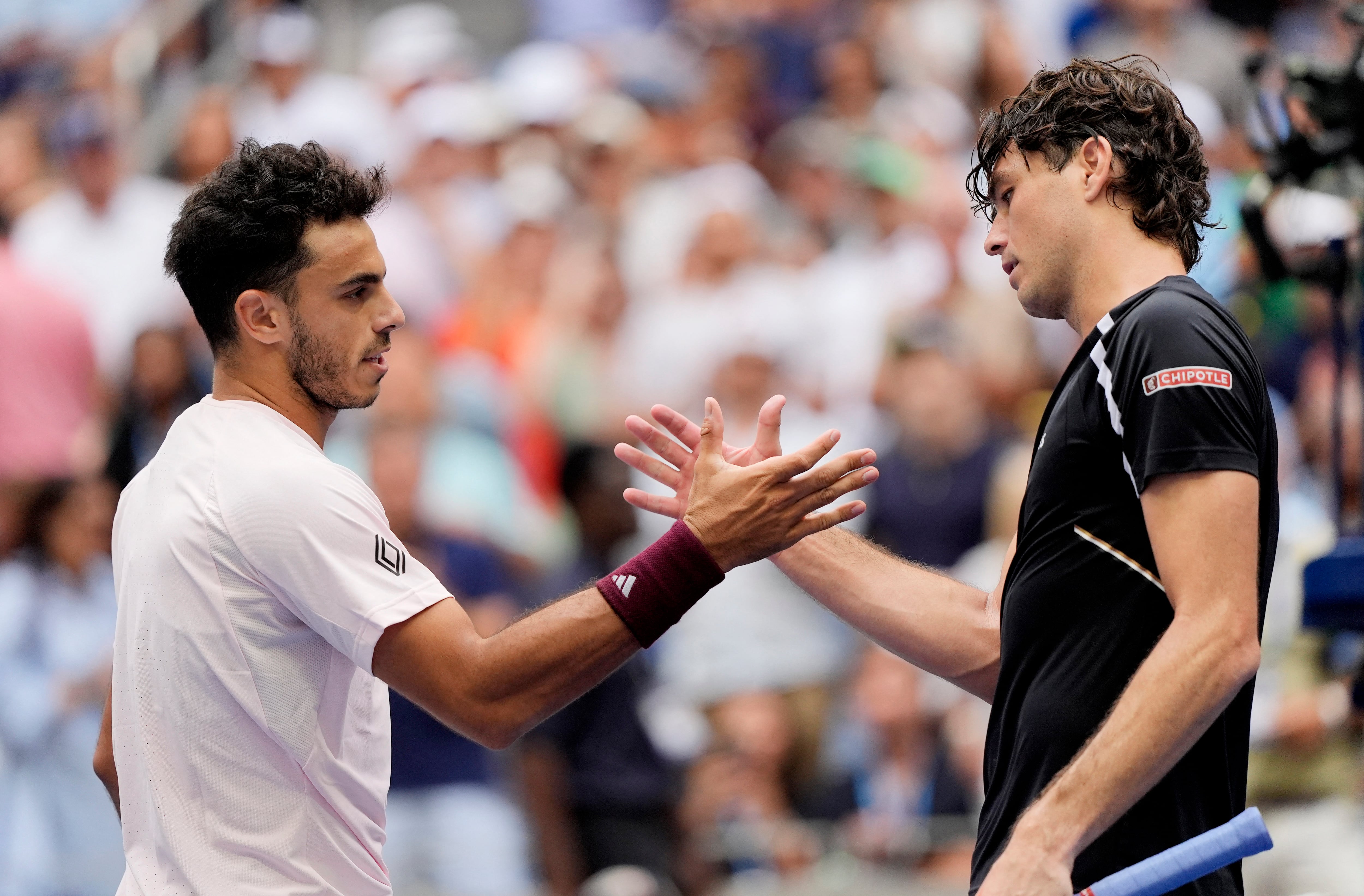 Francisco Cerúndolo eliminó a Taylor Fritz en el US Open 2026 (Crédito: REUTERS/Eduardo Muñoz)
