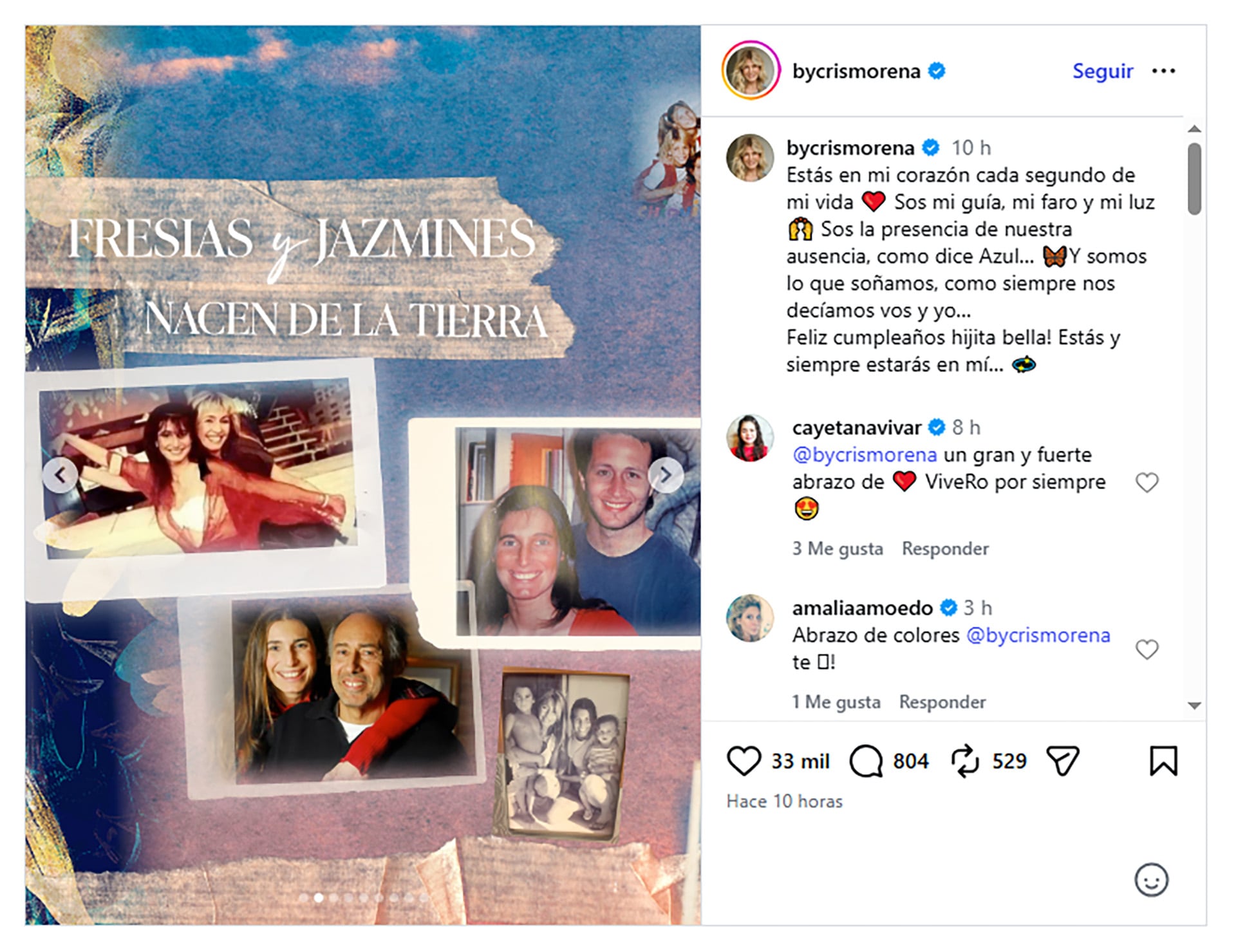 El sentido homenaje de Cris Morena a Romina Yan el día en que hubiera cumplido 52 años: “Tus manos que sanan penas”