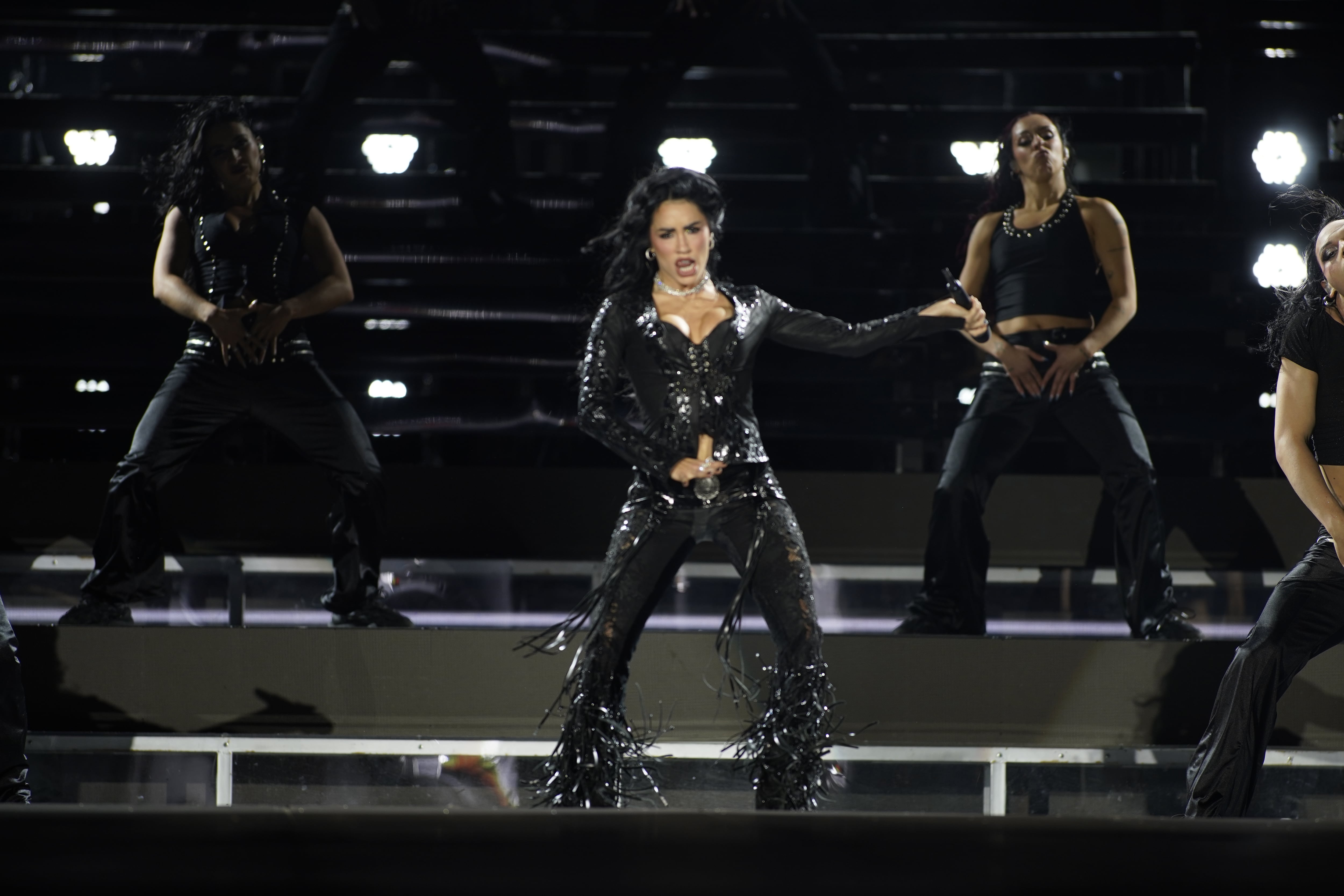 Lali brilló en Núñez durante una noche que marcó el cierre de su recorrido internacional