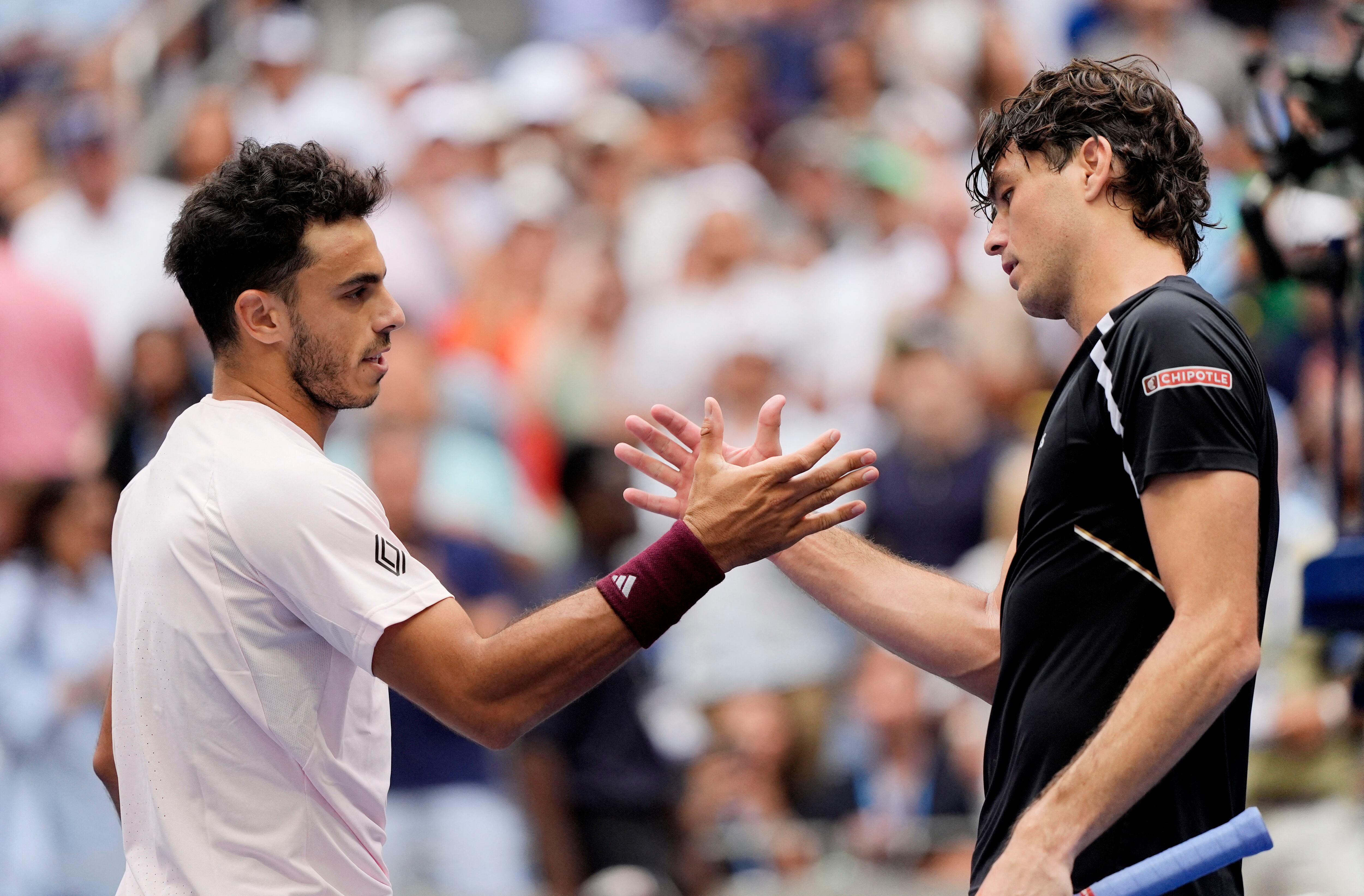 Francisco Cerúndolo derrotó en la tercera ronda del Us Open al estadounidense Taylor Fritz (Crédito: REUTERS/Eduardo Munoz)