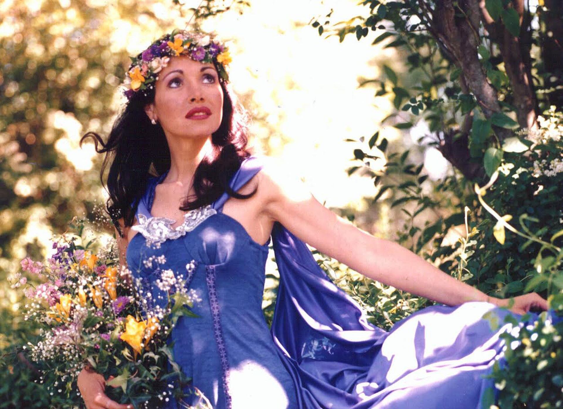 La icónica imagen de Gilda con una corona de flores, del fotógrafo Silvio Fabrykant, fue la portada de su disco 
