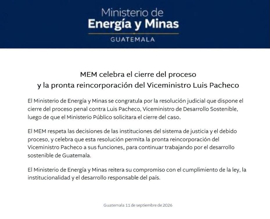 El juez Mynor Moto dictó el sobreseimiento de Luis Pacheco, Héctor Chaclán, Basilio Puac y Esteban Toc por las protestas de 2023 en Guatemala. (Diario de Centroamerica)