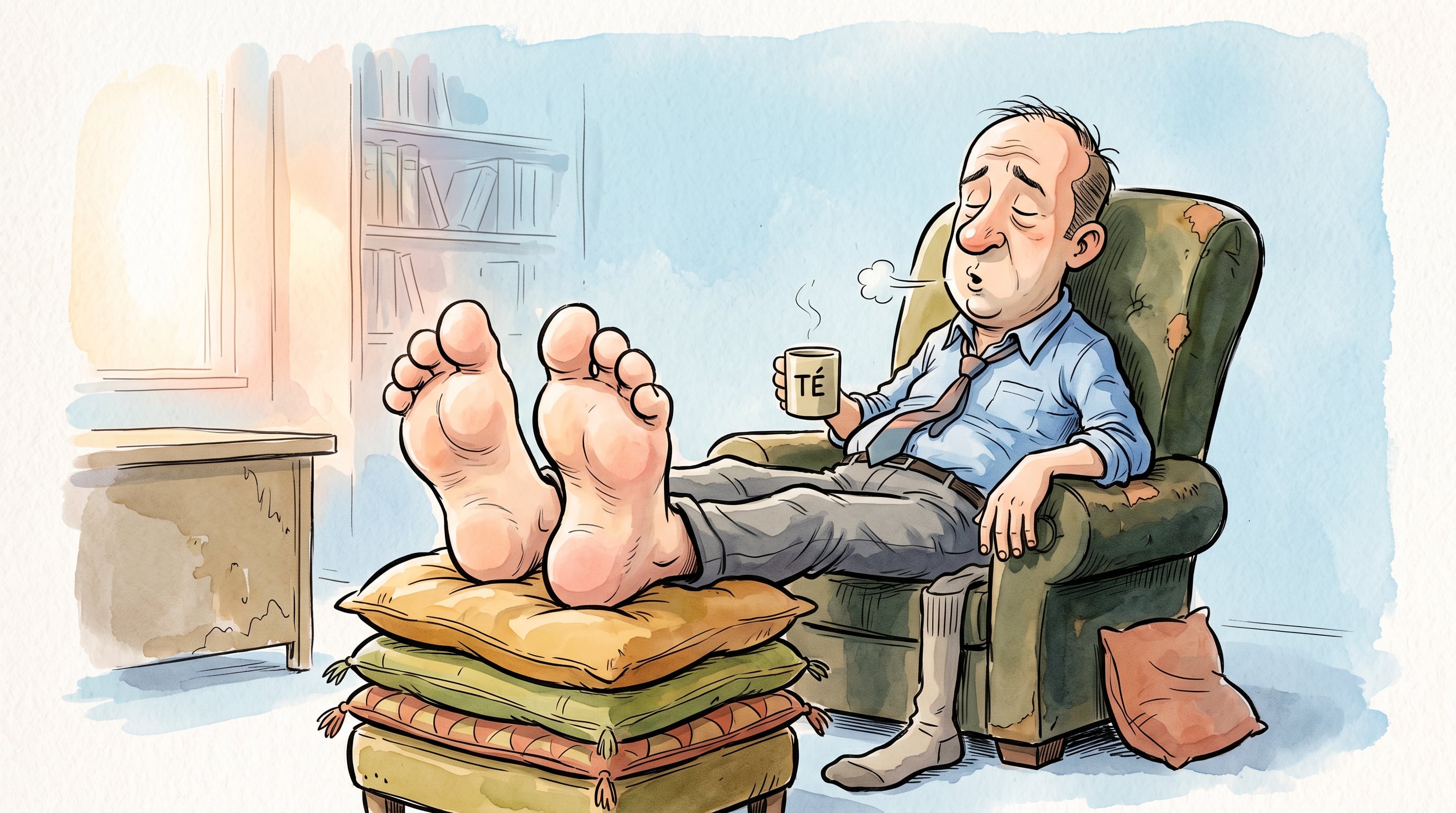 Los pies hinchados pueden deberse al cansancio, el calor o muchas horas en la misma posición, pero también pueden indicar edema o enfermedades que requieren evaluación médica (Imagen Ilustrativa Infobae)