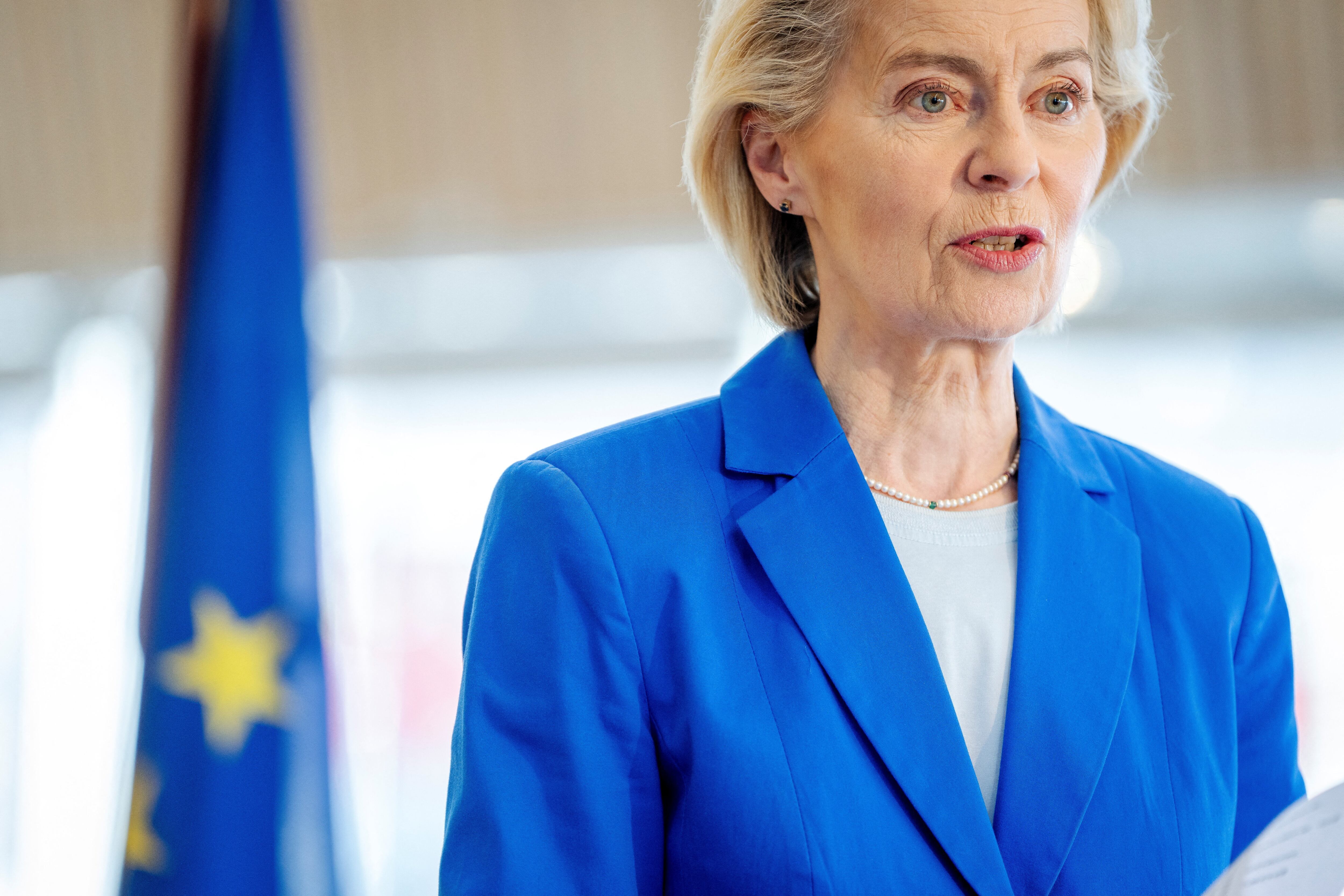 La presidenta de la Comisión Europea, Ursula von der Leyen (REUTERS)