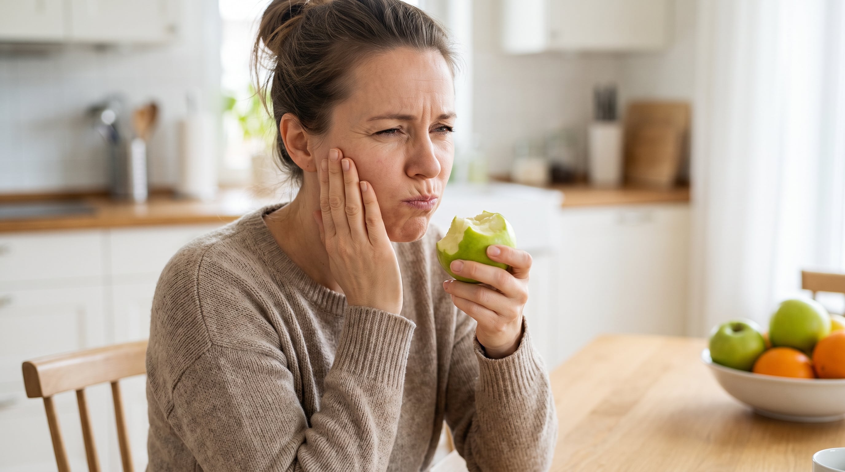 El dolor al comer, hablar o beber se agrava con alimentos ácidos, salados, condimentados, calientes o duros, y puede sumarse inflamación local (Imagen Ilustrativa Infobae)