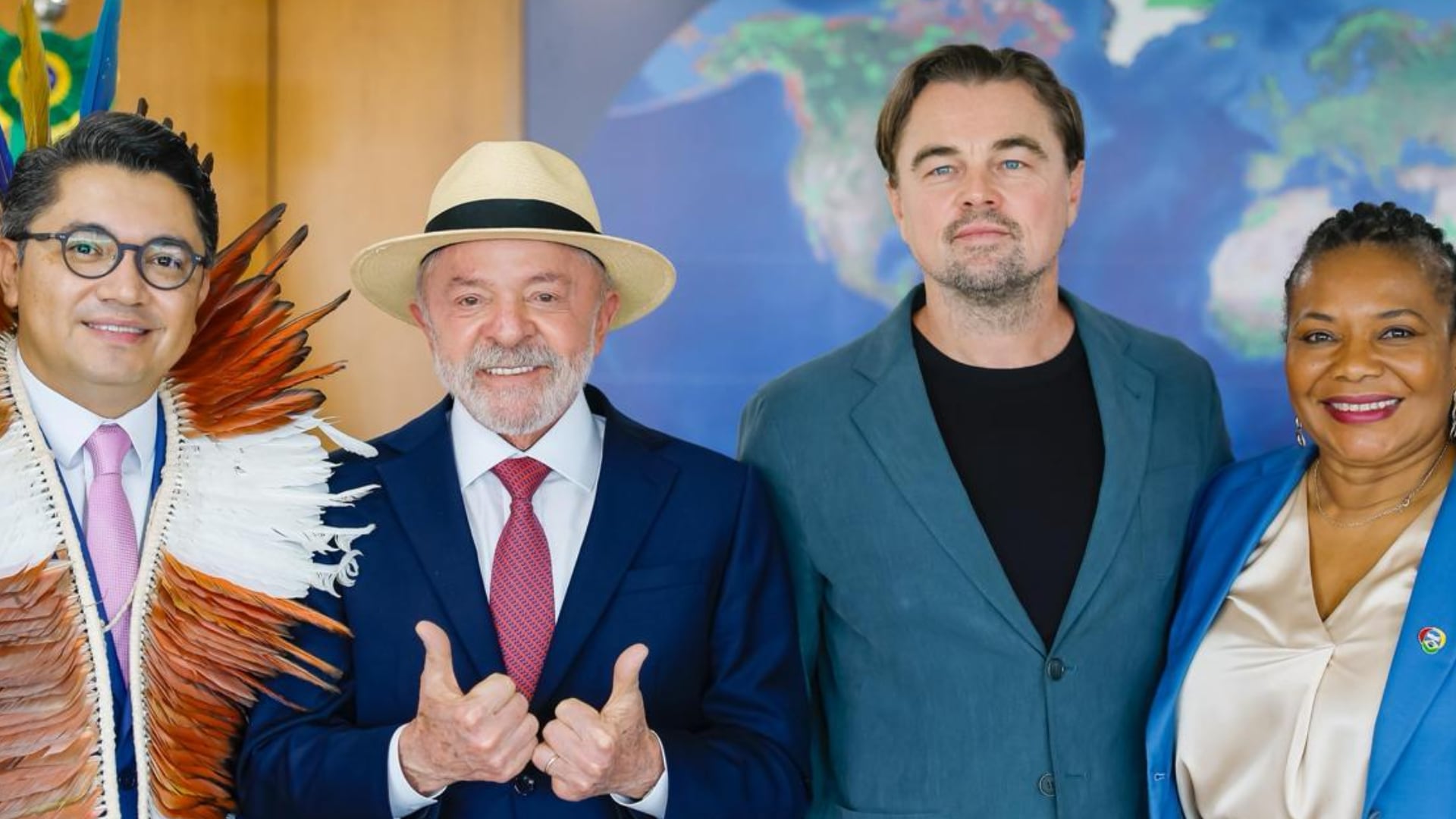 El mandatario brasileño destacó el compromiso del artista con las causas ambiental e indígena (@LulaOficial)