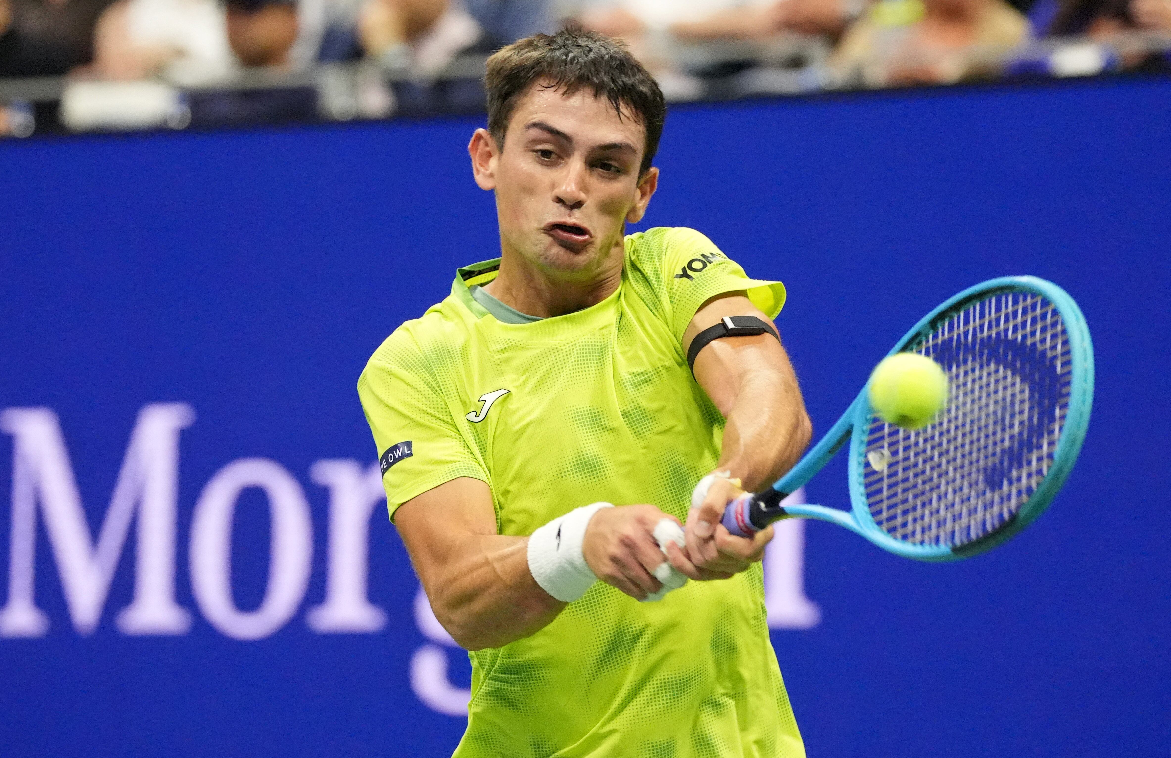 Mariano Navone enfrenta al italiano Matteo Berrettini por la segunda ronda del Us Open (Crédito: REUTERS/Robert Deutsch)
