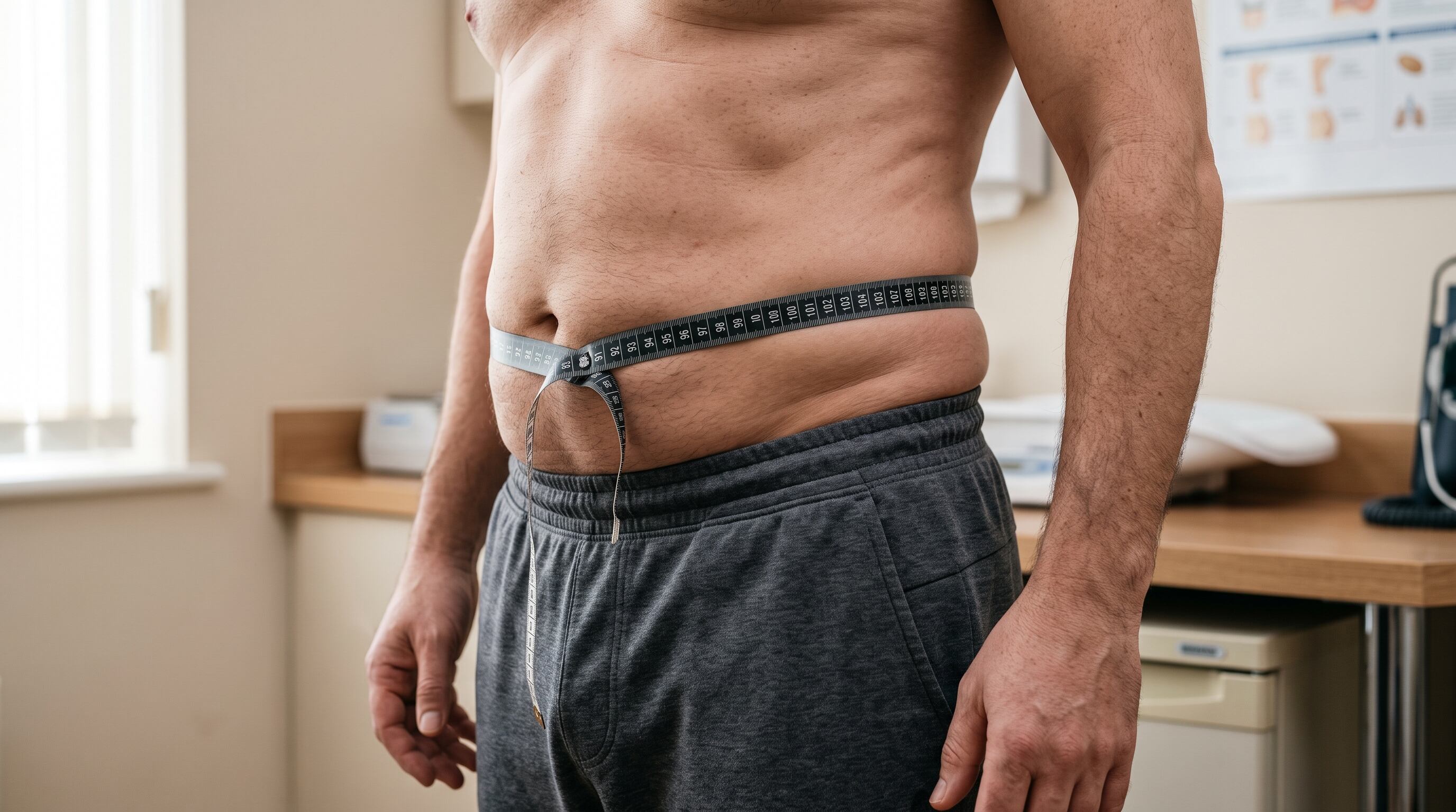 La edad, la genética, los cambios hormonales y la pérdida de masa muscular influyen en la acumulación de grasa abdominal y en su evolución. (Imagen Ilustrativa Infobae)