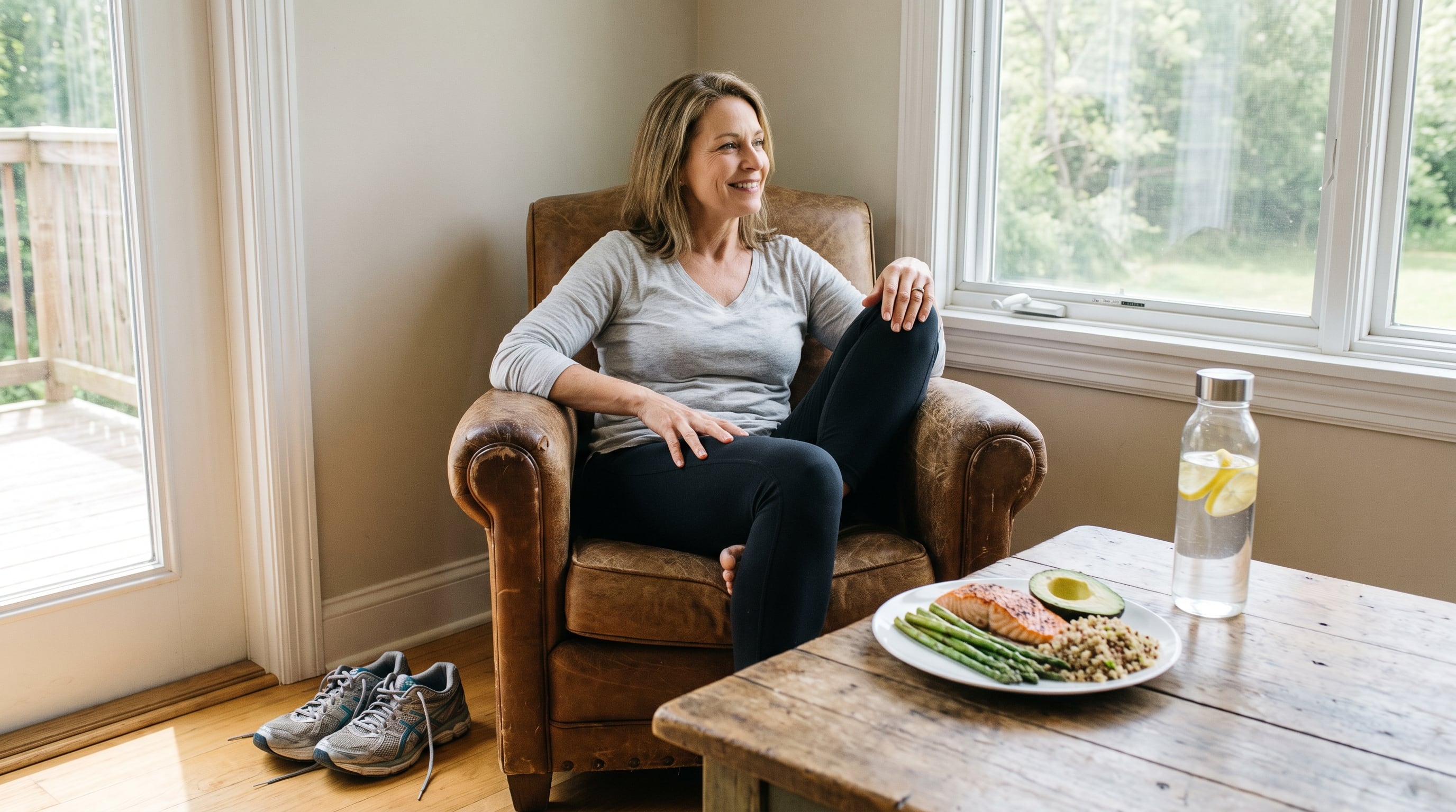 La fibra, los alimentos fermentados, el ejercicio, la hidratación y la masa muscular ayudan a cuidar la salud intestinal en la menopausia (Imagen Ilustrativa Infobae)