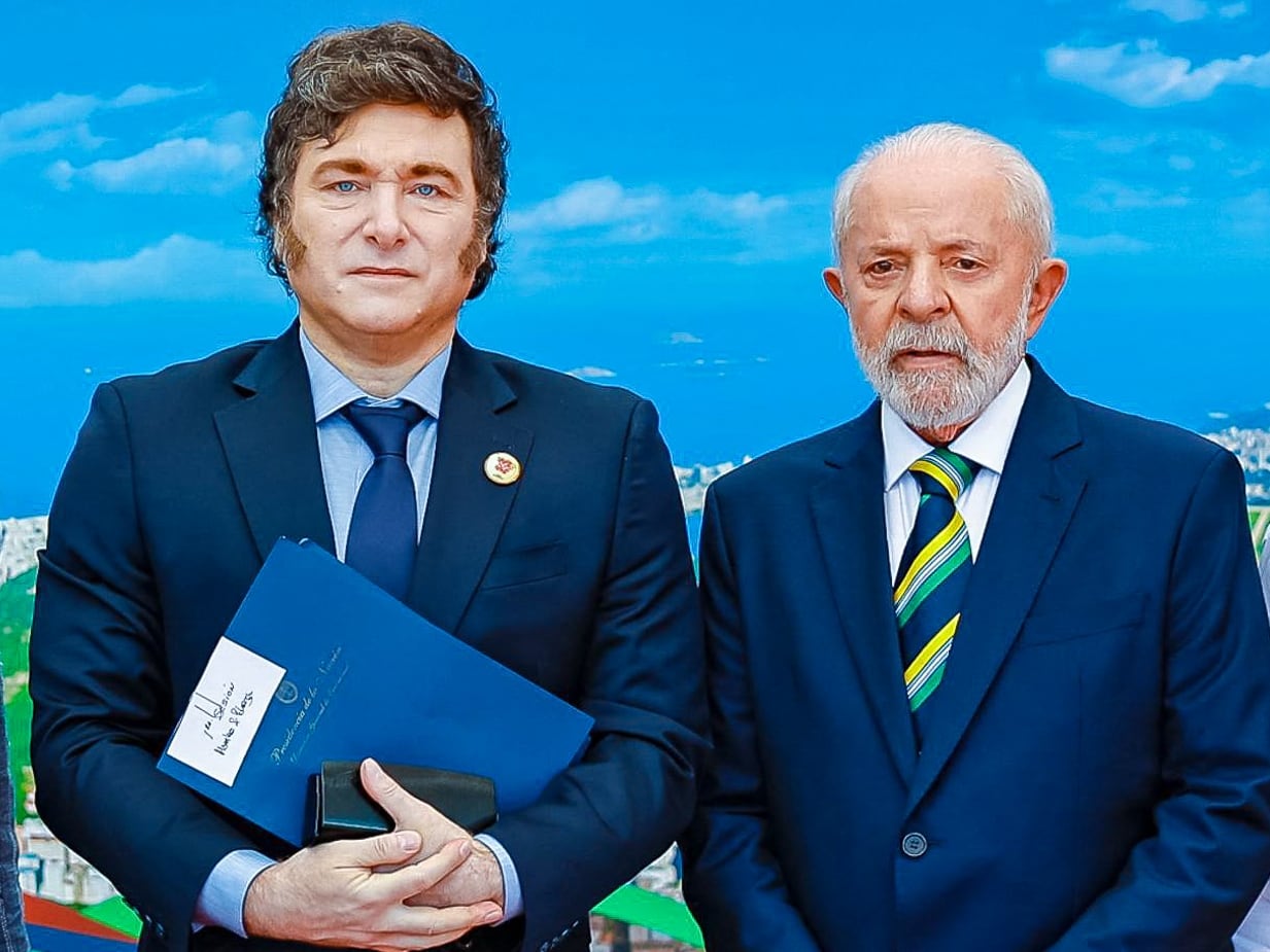 Lula Da Silva y el presidente argentino, Javier Milei