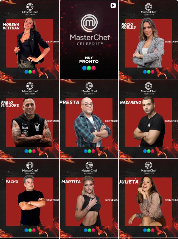 Quiénes son los ocho nuevos convocados para MasterChef Celebrity en Telefe