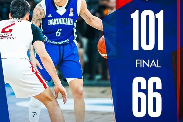 República Dominicana vence 101-66 a Chile y acaricia la clasificación al Mundial de Baloncesto Catar 2027