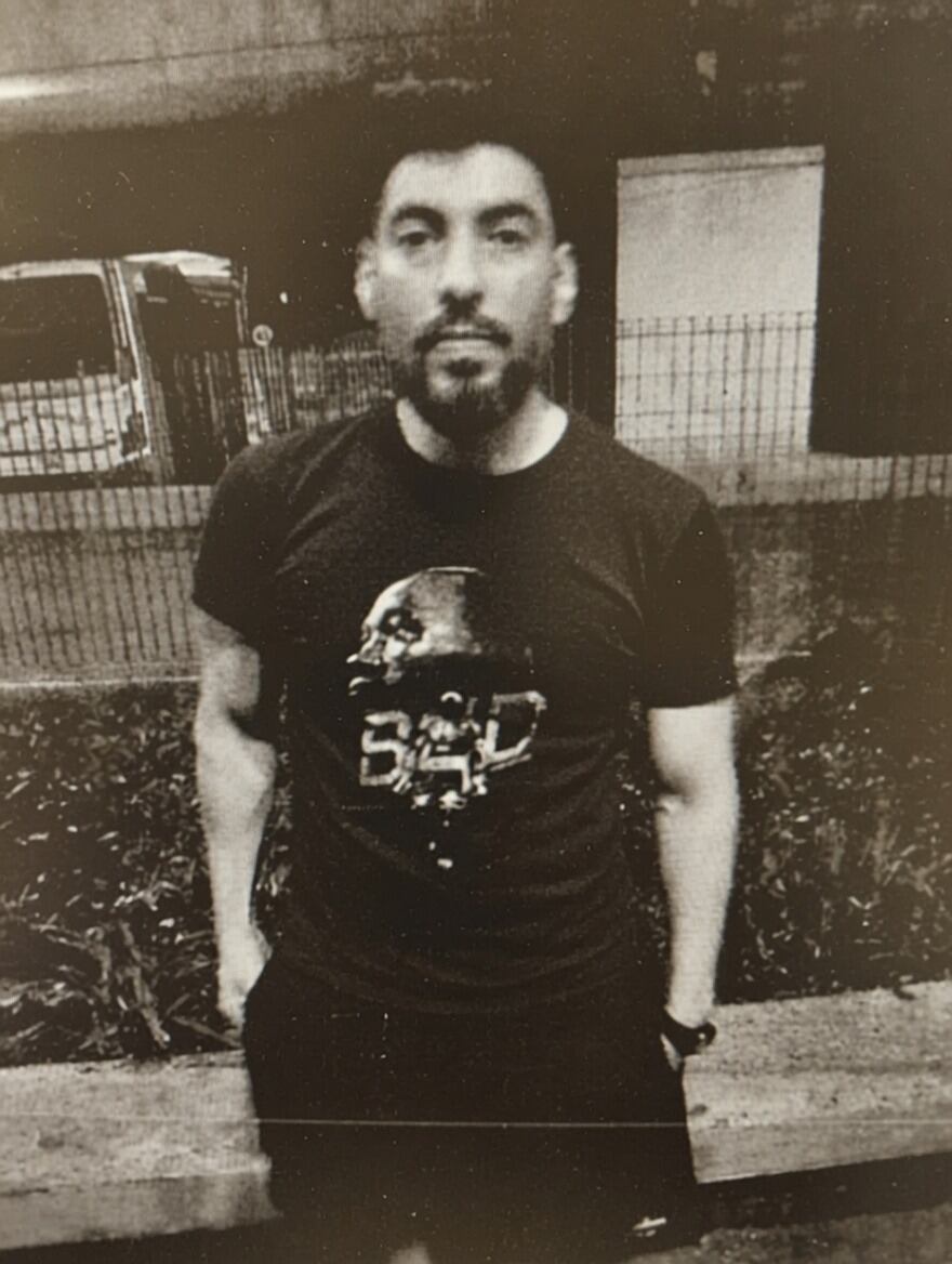 Facundo Moyano al momento de su detención