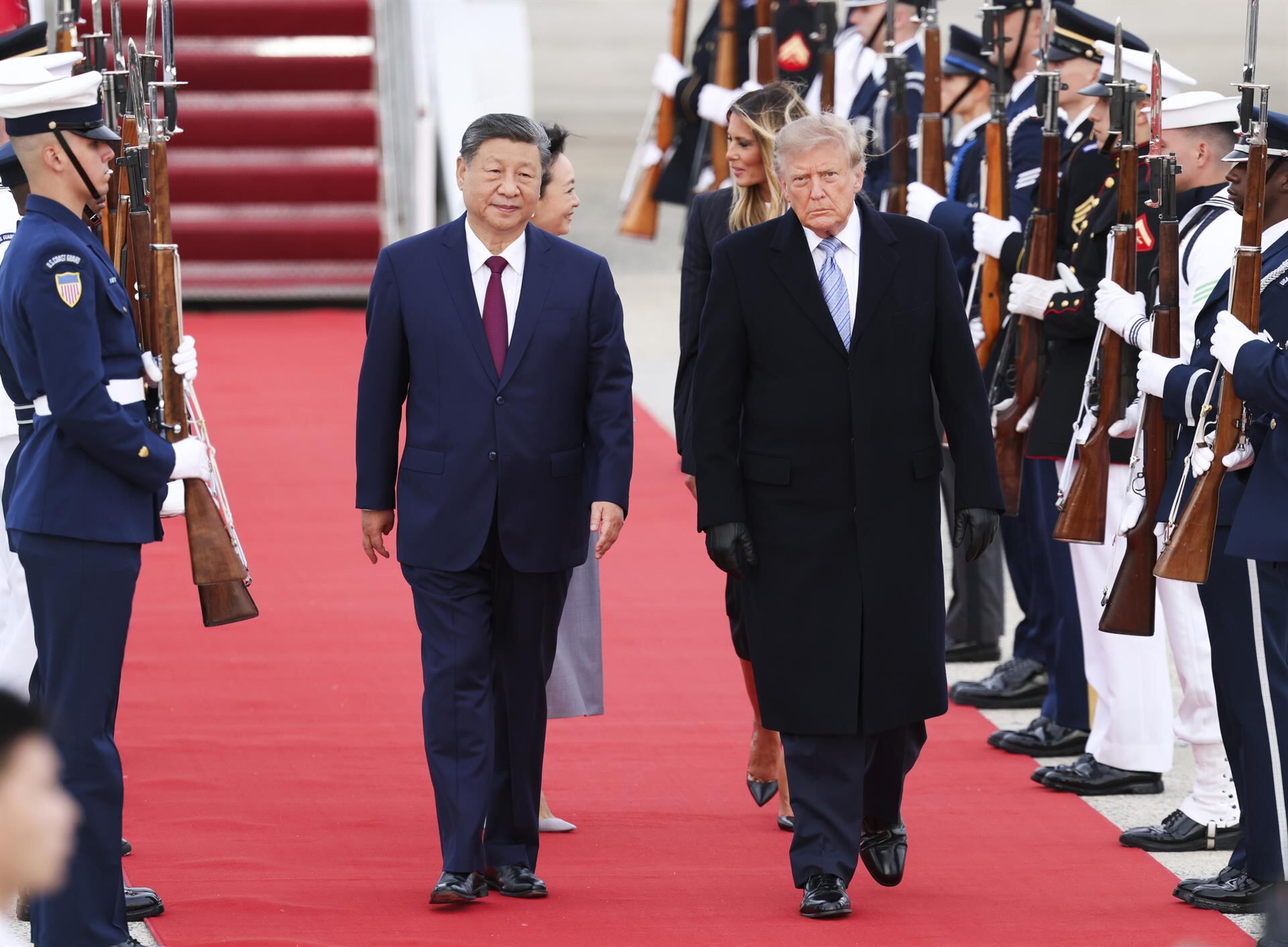 Trump recibe a Xi Jinping en la Casa Blanca para una cumbre marcada por el comercio, Taiwán, Irán y la inteligencia artificial (EP)