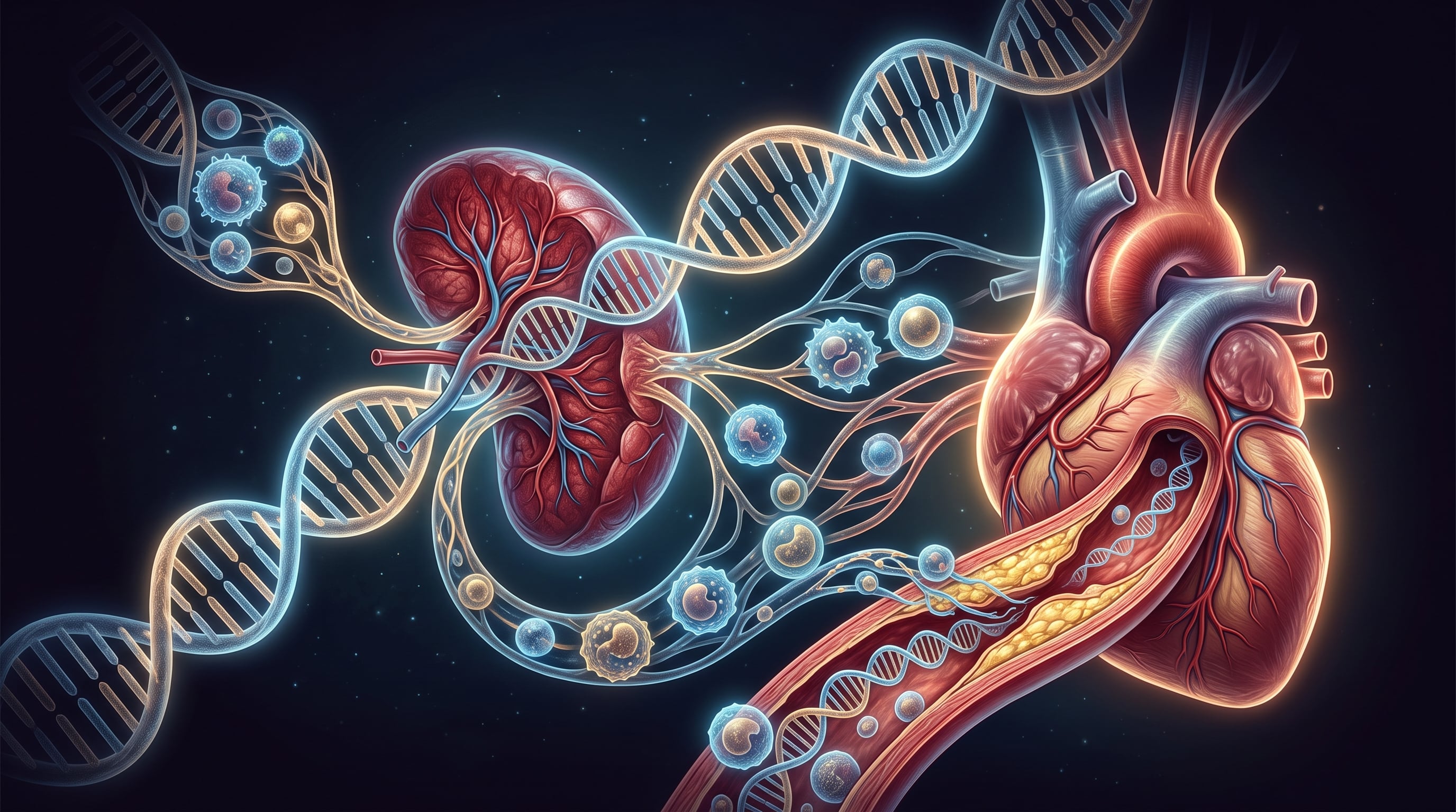 Las señales genéticas se relacionan con procesos inflamatorios y presión arterial elevada (Imagen Ilustrativa Infobae)