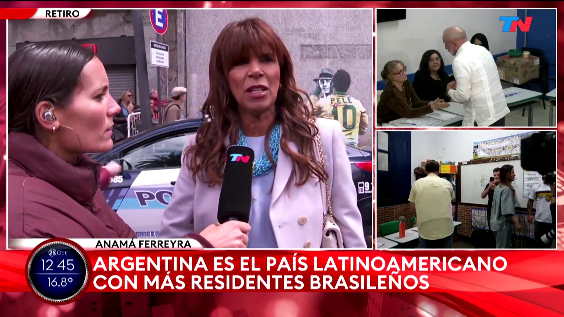 Anamá Ferreira votó en el balotaje de Brasil y tuvo un altercado con un votante de Lula da Silva: “¡Andá a laburar!”