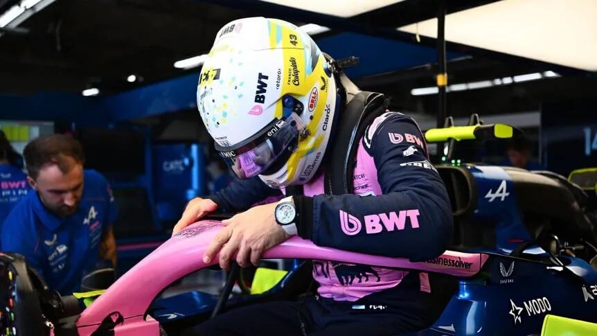 Franco Colapinto quedó afuera de carreras por tercera vez en los últimos cuatro Grandes Premios (AlpineF1Team)