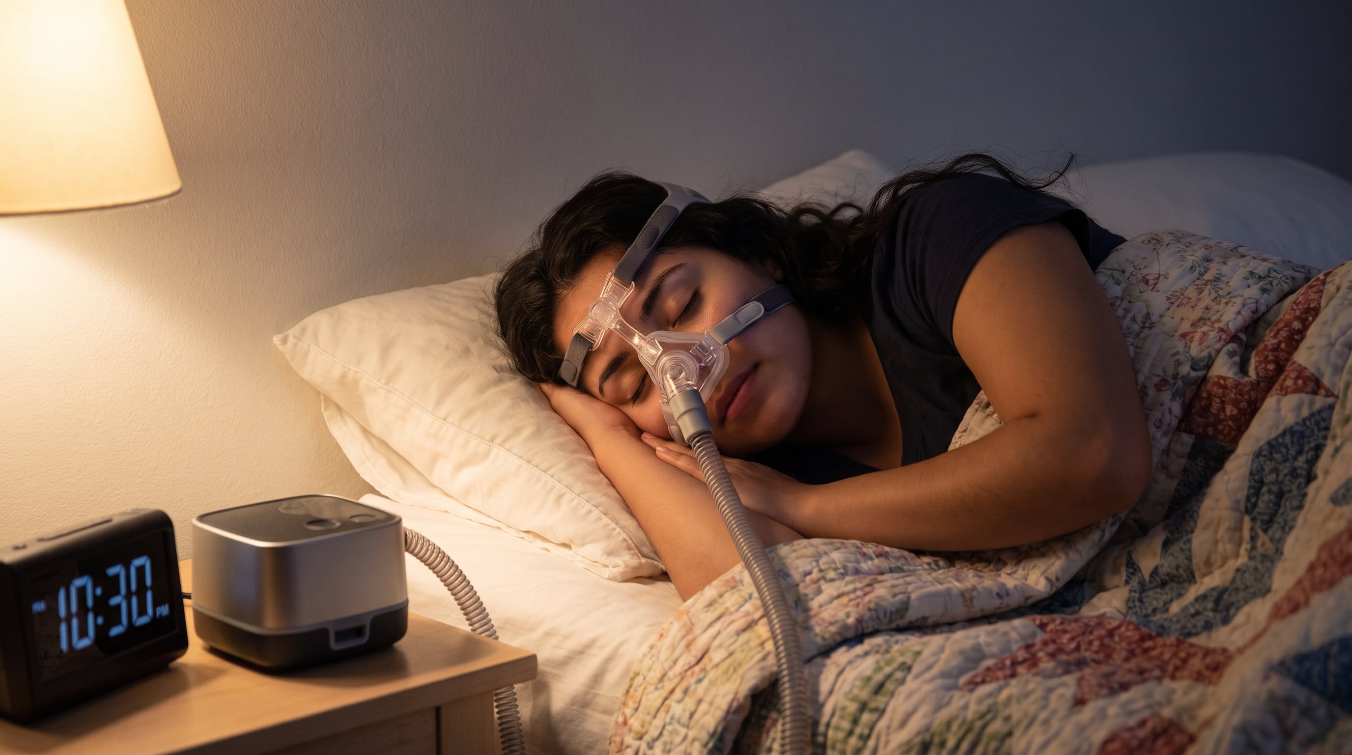 El tratamiento de CPAP envía un flujo de aire a través de una mascarilla para mantener abierta la garganta (Imagen Ilustrativa Infobae)