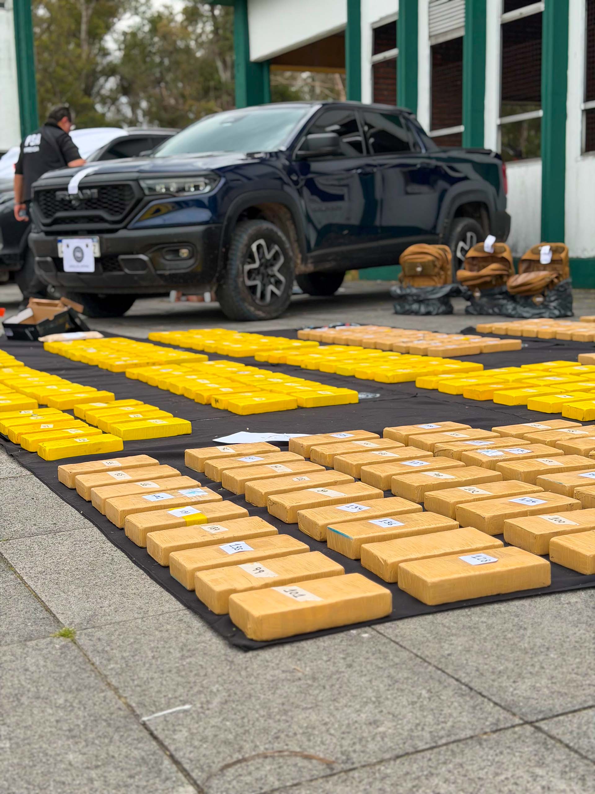 La cocaína secuestrada por la PSA