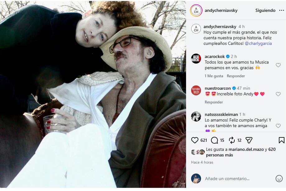El saludo de Andy Cherniavsky para García