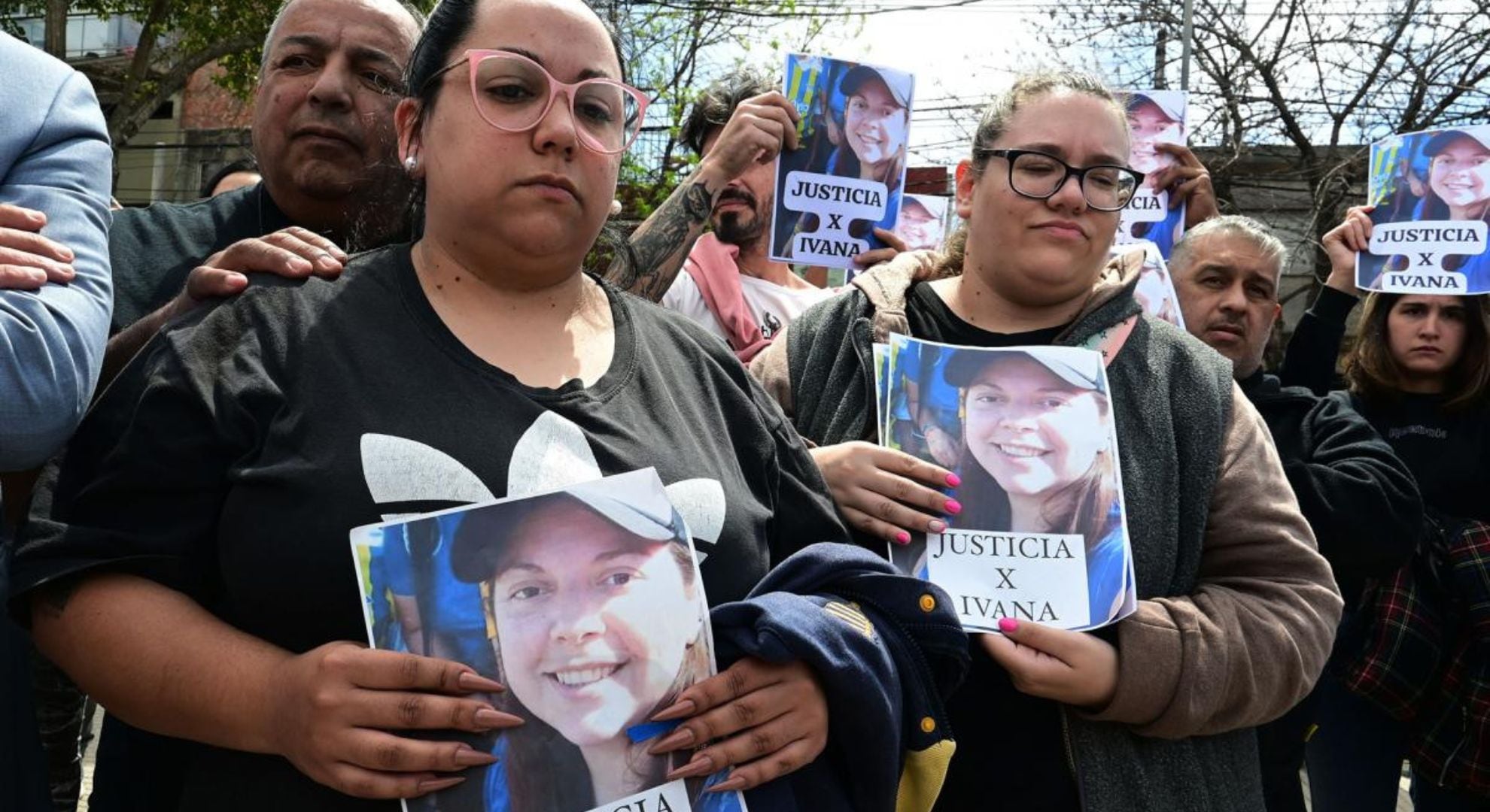 Familiares de Ivana Garcilazo (Télam)
