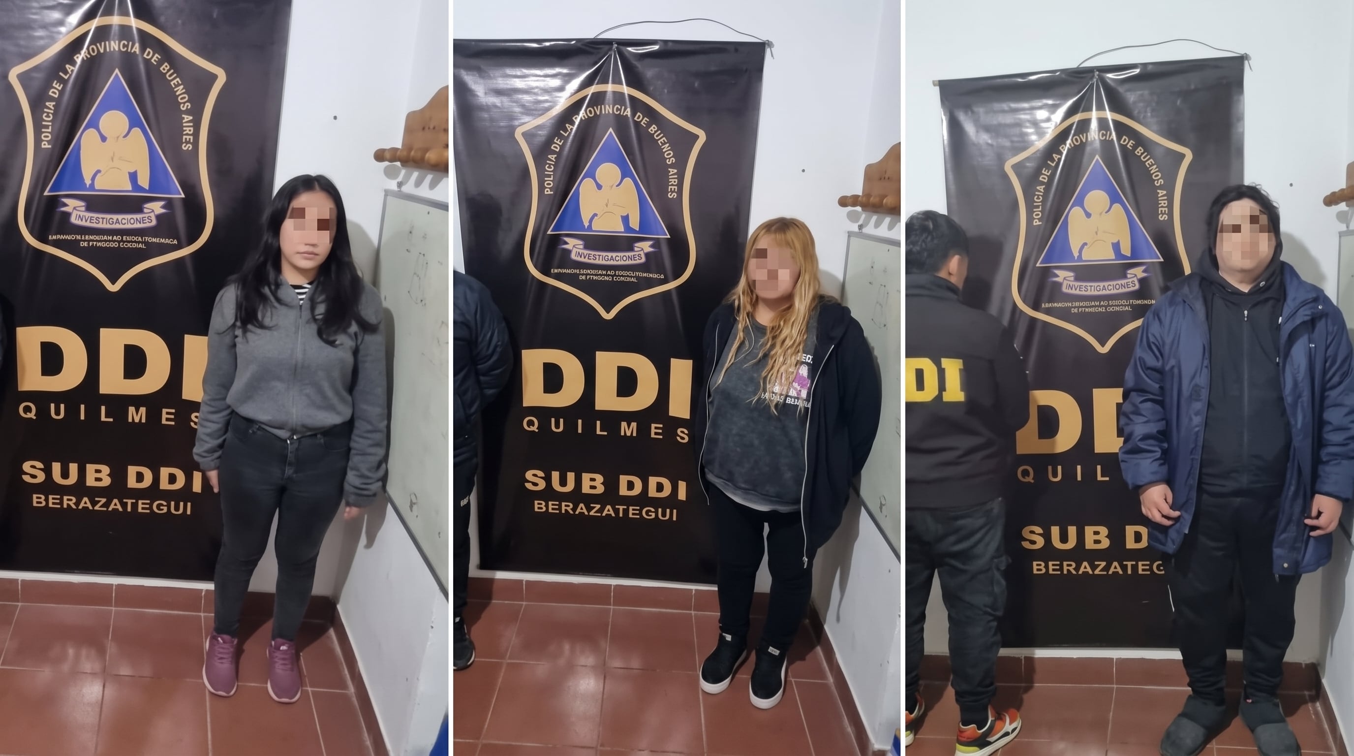Los tres acusados