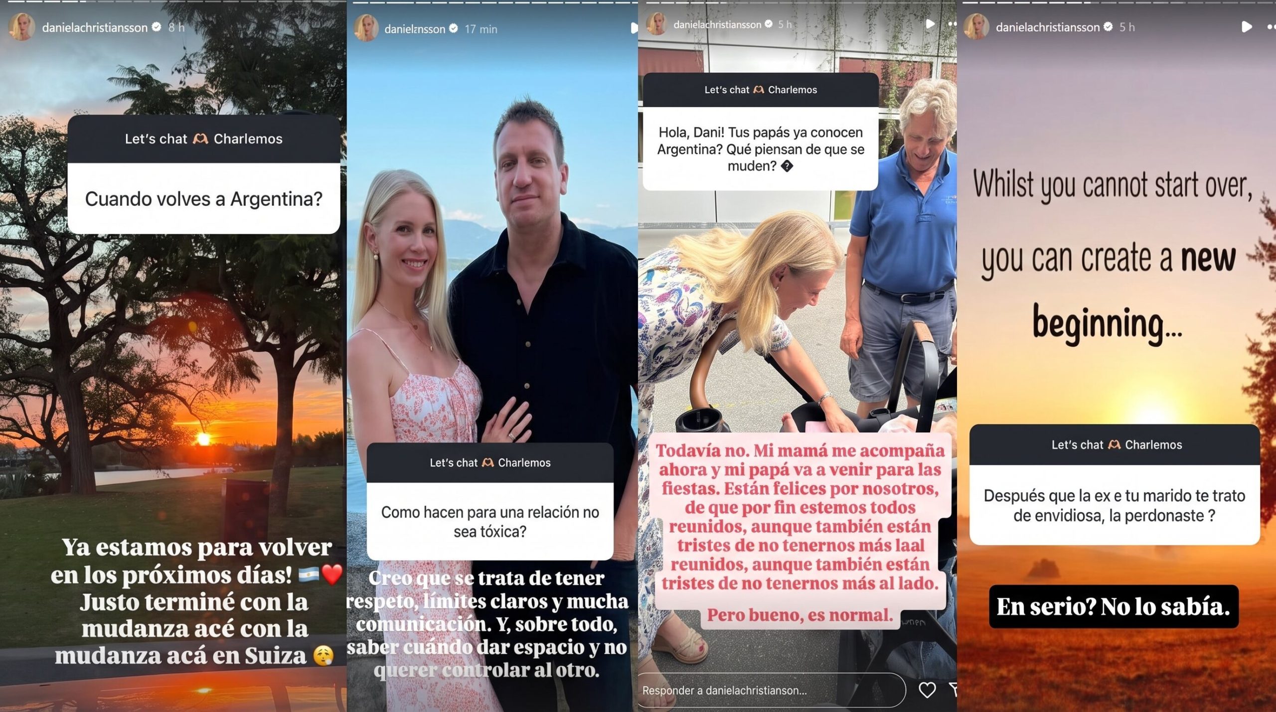 Daniela Christiansson habló sin filtro sobre Wanda Nara y los celos por Maxi López a días de mudarse al país