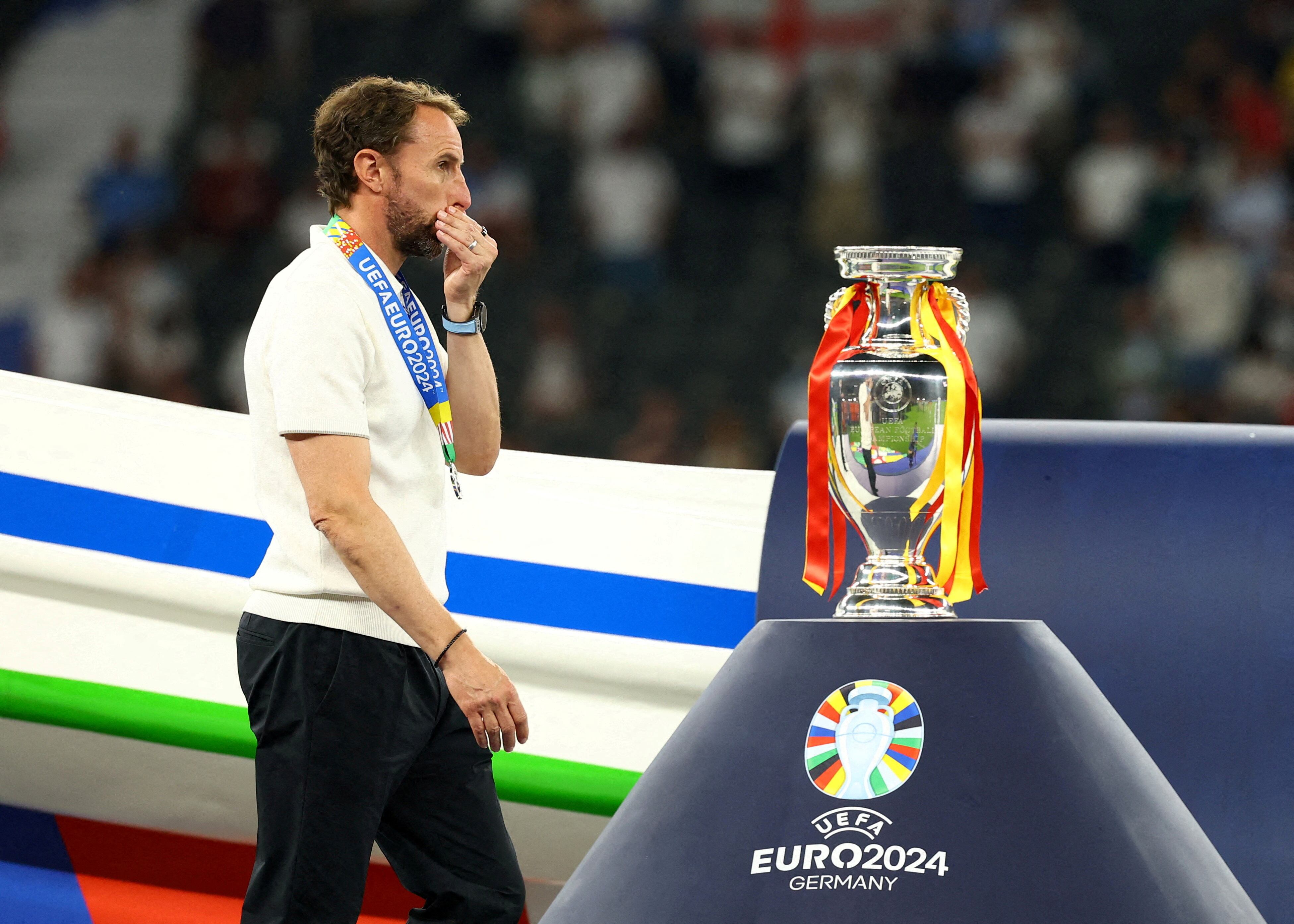 El técnico de 56 años explica que dejó de disfrutar los triunfos durante su ciclo internacional y apenas asistió a dos finales desde que abandonó el cargo de Inglaterra en 2024 - REUTERS/Kai Pfaffenbach/File Photo