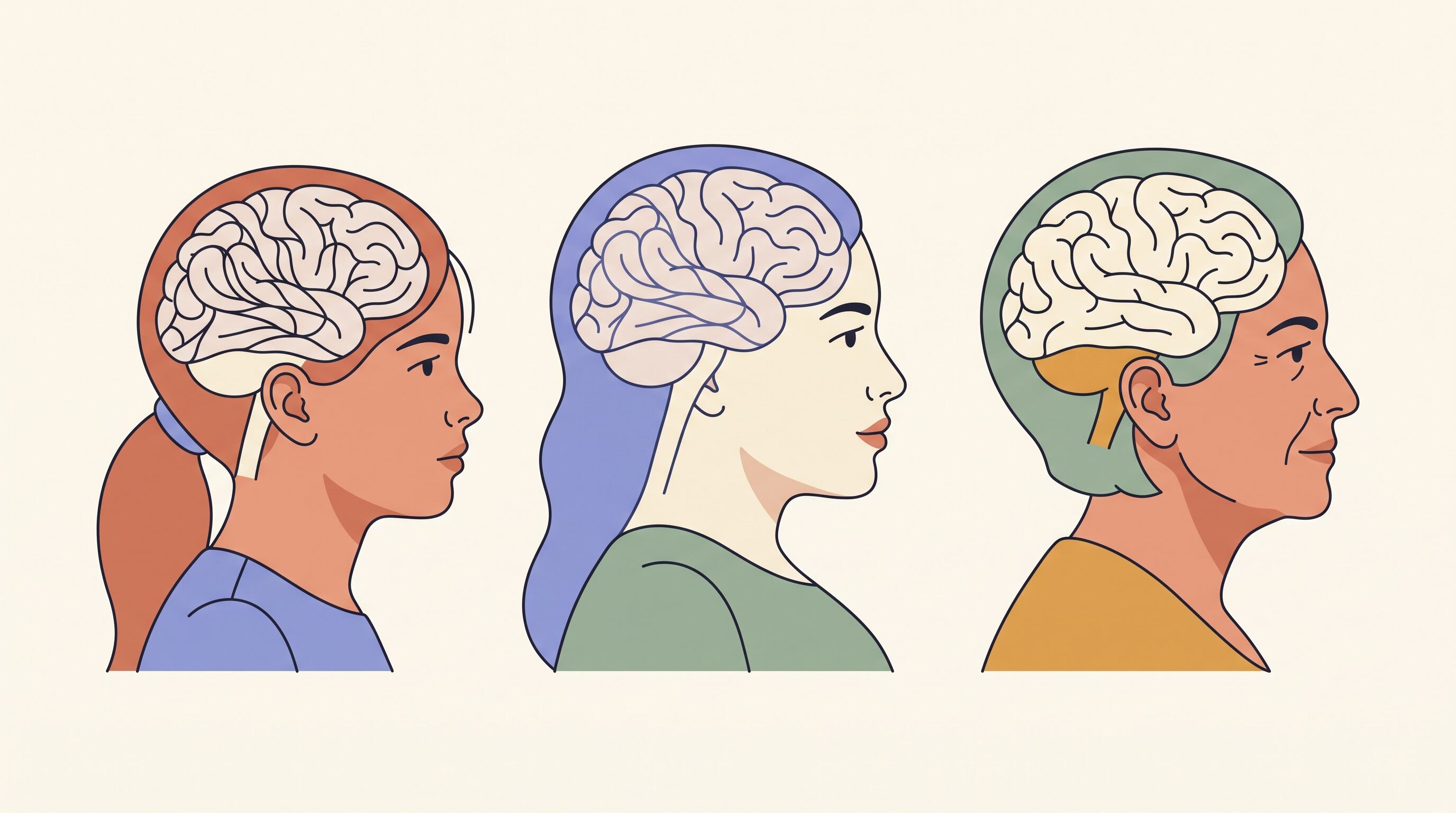 La caída sostenida de los niveles de estrógeno al inicio de la menopausia se relaciona con la niebla mental - (Imagen Ilustrativa Infobae)