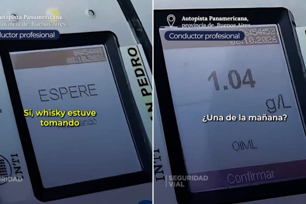 Dio positivo de alcoholemia, le retuvieron la licencia y deberá pagar una multa millonaria: “Whisky estuve tomando”