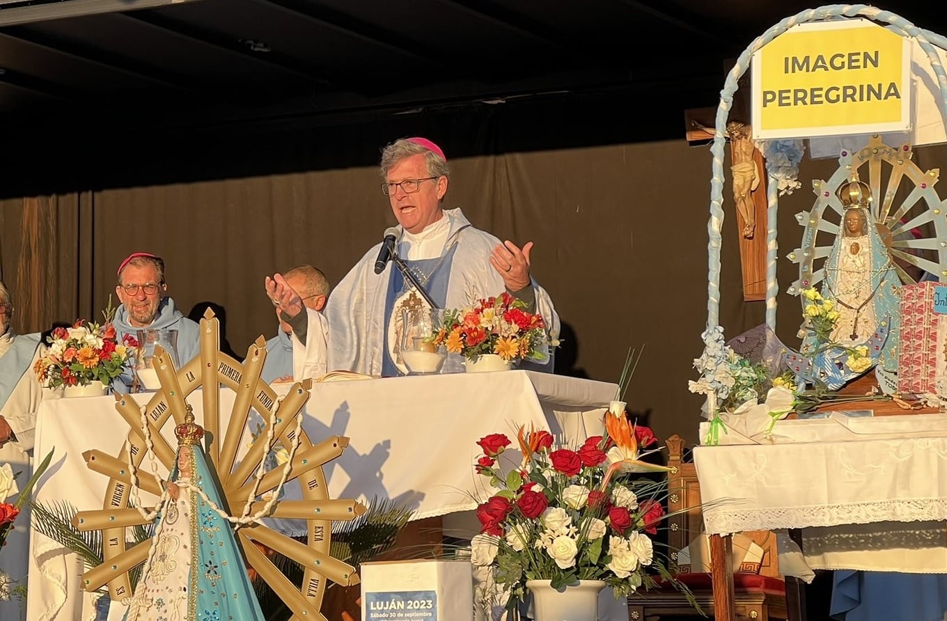 Monseñor Jorge García Cuerva presidirá la misa central de la 52.ª Peregrinación Juvenil a Luján en la Plaza Belgrano.