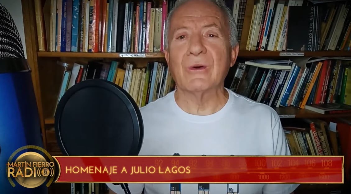 El emotivo homenaje a Julio Lagos en el Martín Fierro de Radio: “Estamos tratando de llegar a cada rincón de la Argentina”