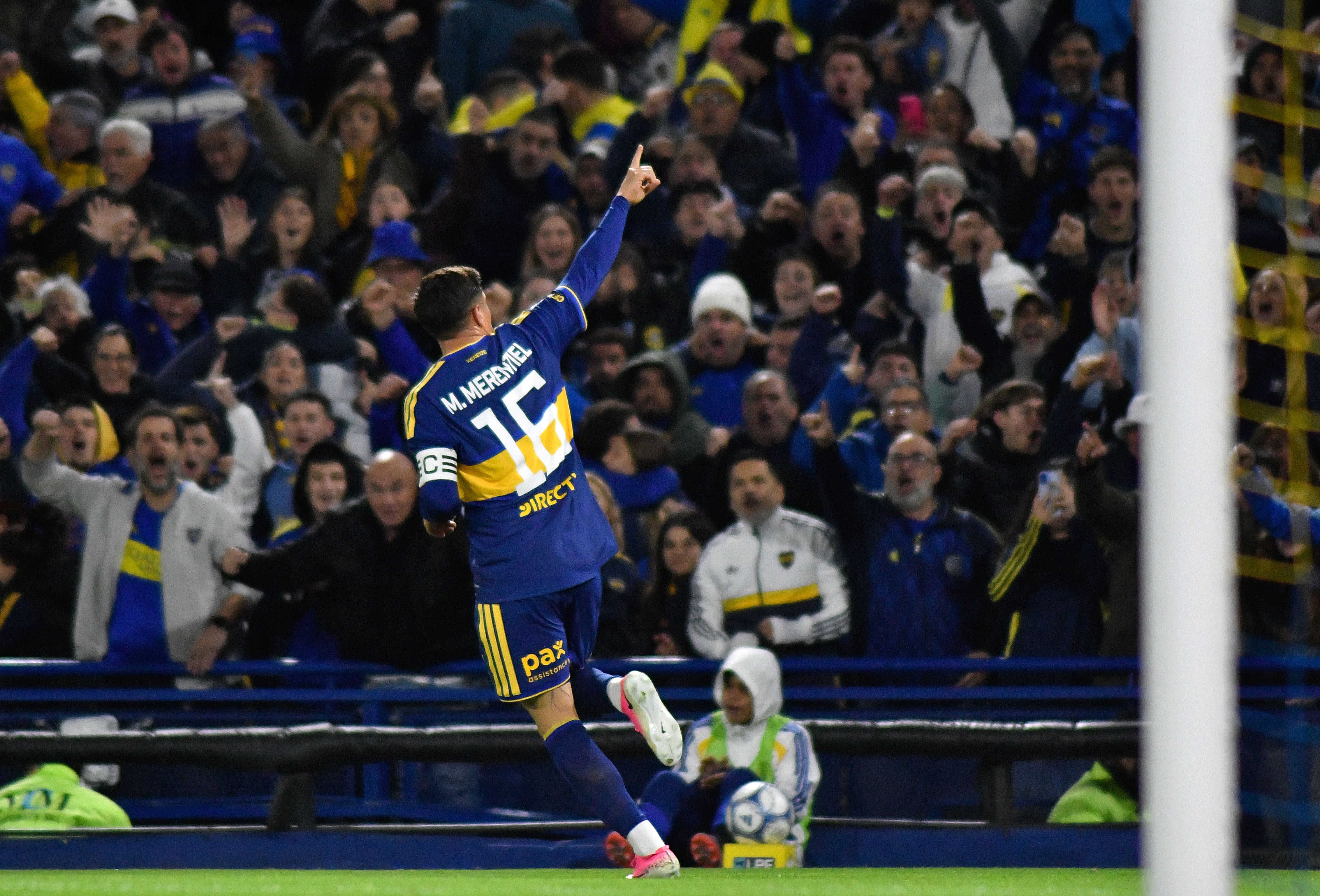 Miguel Merentiel alcanzó los 64 goles con la camiseta de Boca Juniors (Créditos: Fotobaires)
