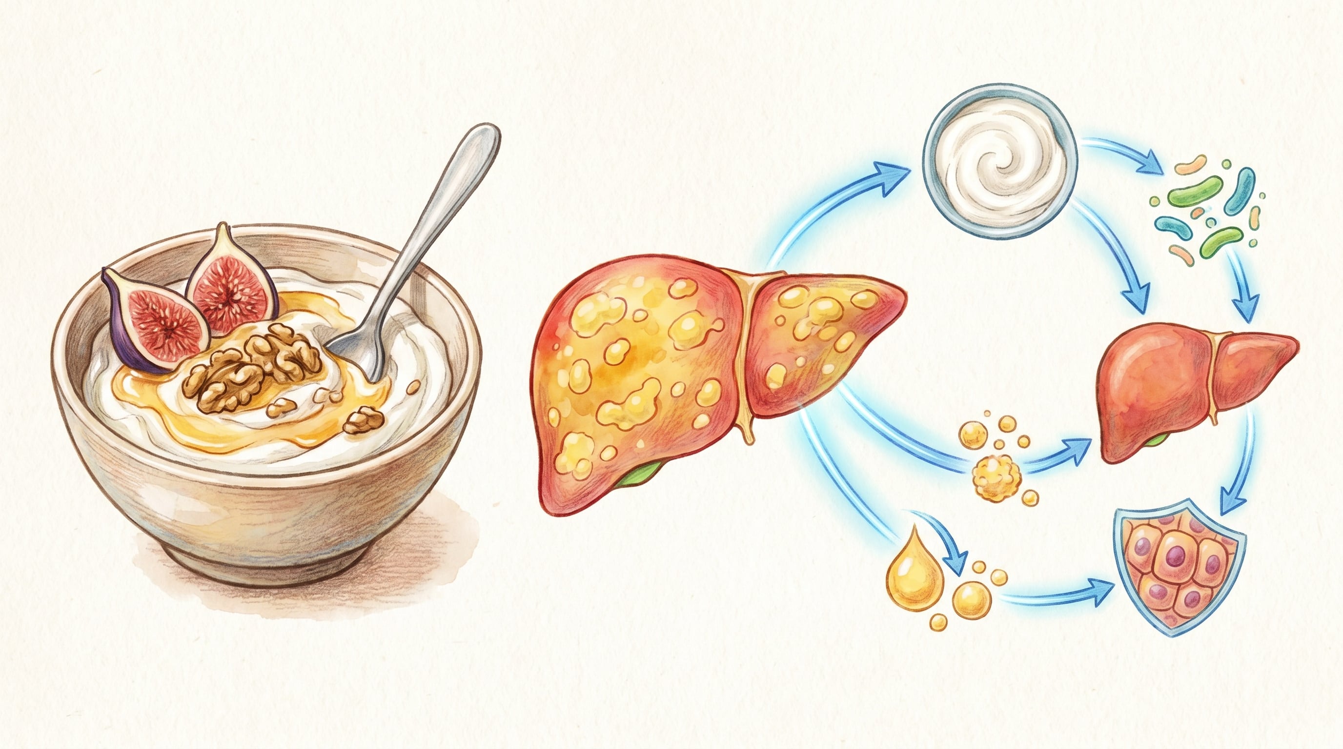 El yogur natural, sin azúcares agregados, puede formar parte de una alimentación equilibrada para personas con hígado graso, junto con otros alimentos saludables que favorecen la salud metabólica (Imagen Ilustrativa Infobae)