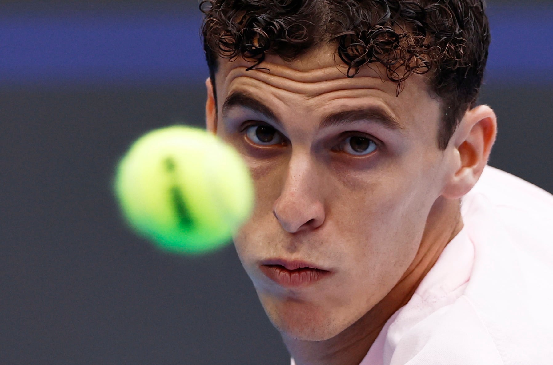 Juan Manuel Cerúndolo perdió en su debut en Beijing (Crédito: REUTERS/Tingshu Wang)
