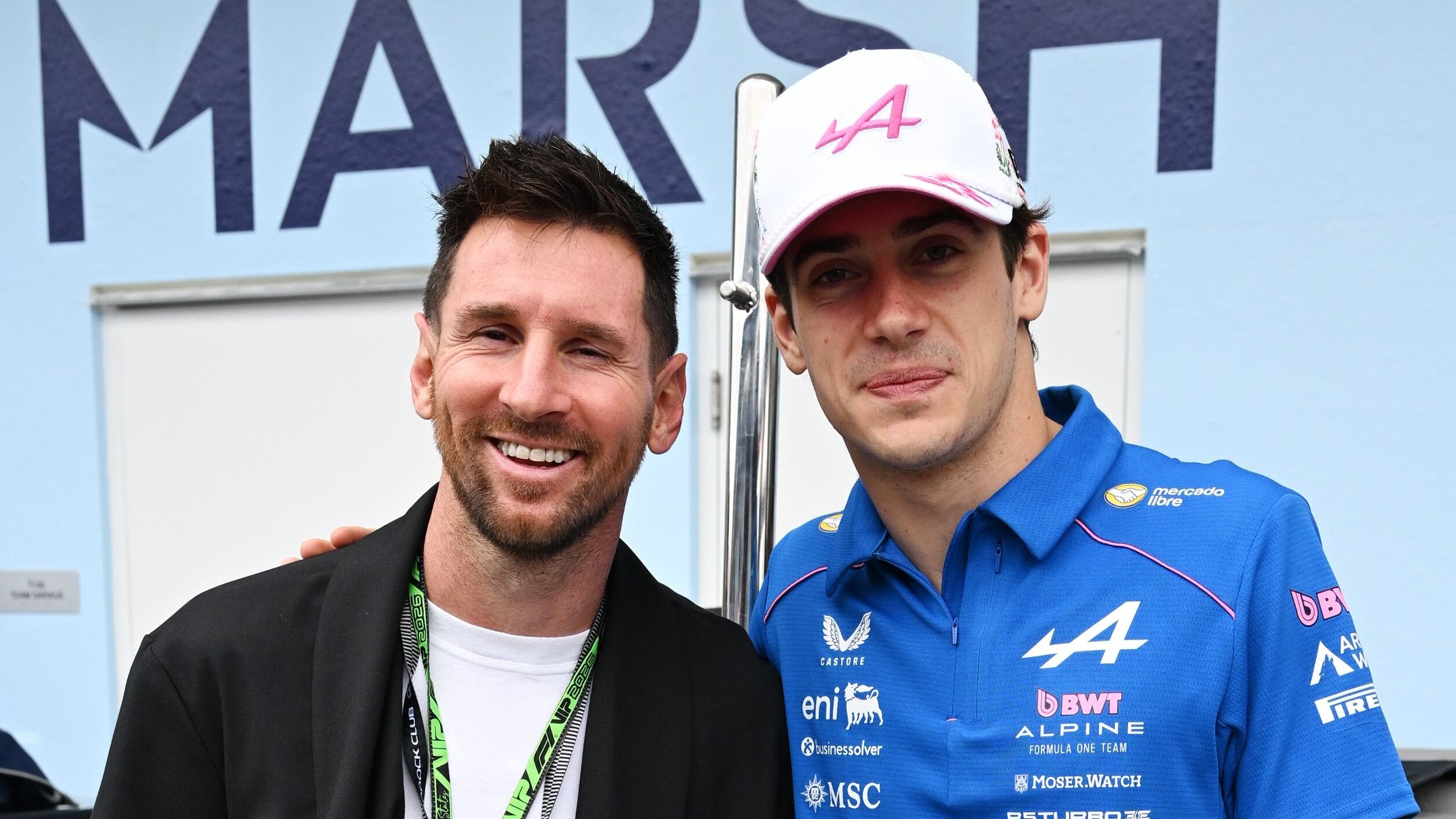 Franco Colapinto junto a Messi (@F1)