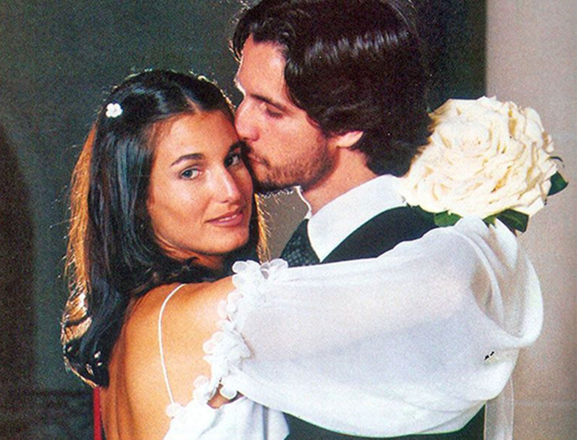 Romina Yan y Darío Giordano en su casamiento