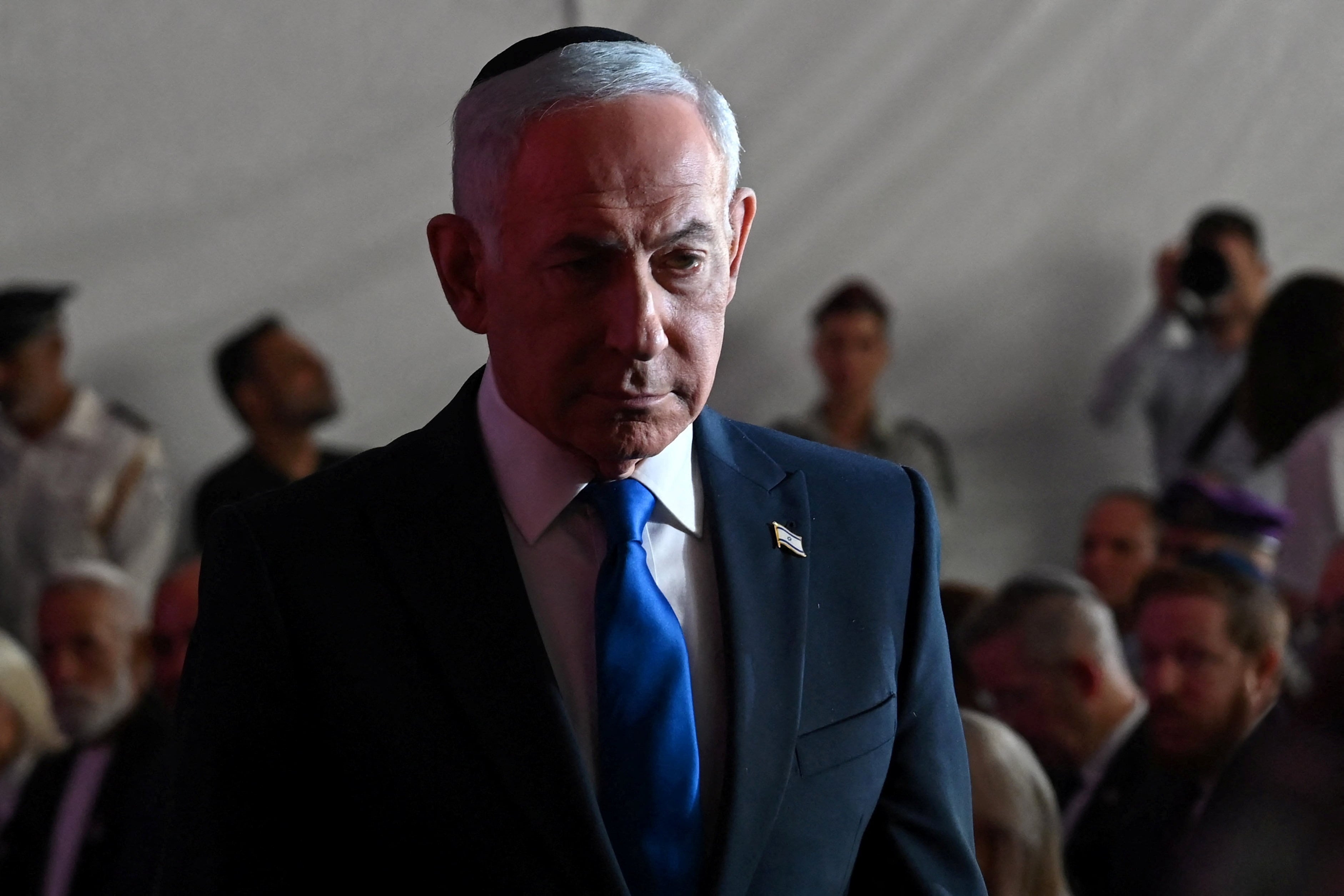 El primer ministro israelí, Benjamin Netanyahu, buscará mantener el poder en las próximas elecciones del próximo 27 de octubre (DEBBIE HILL/Pool vía REUTERS)