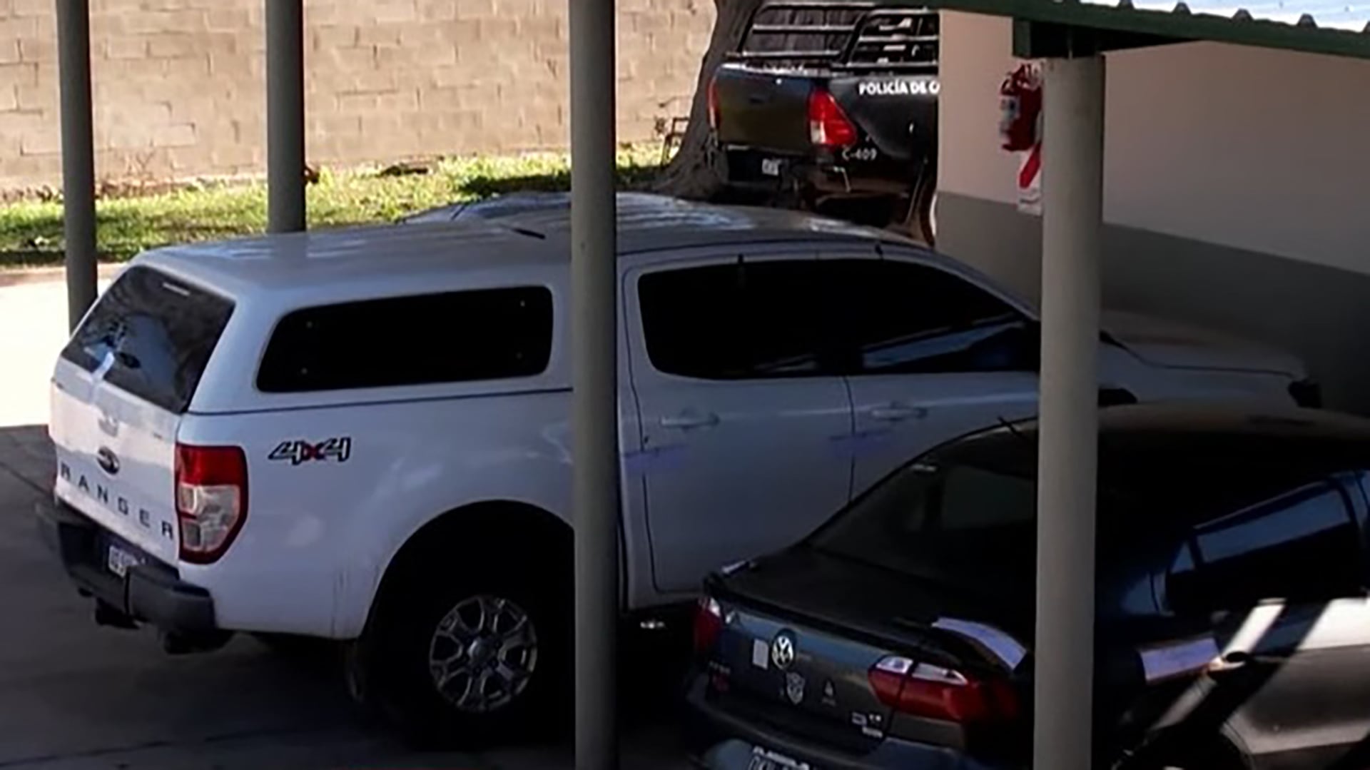 La camioneta Ford Ranger que fue peritada