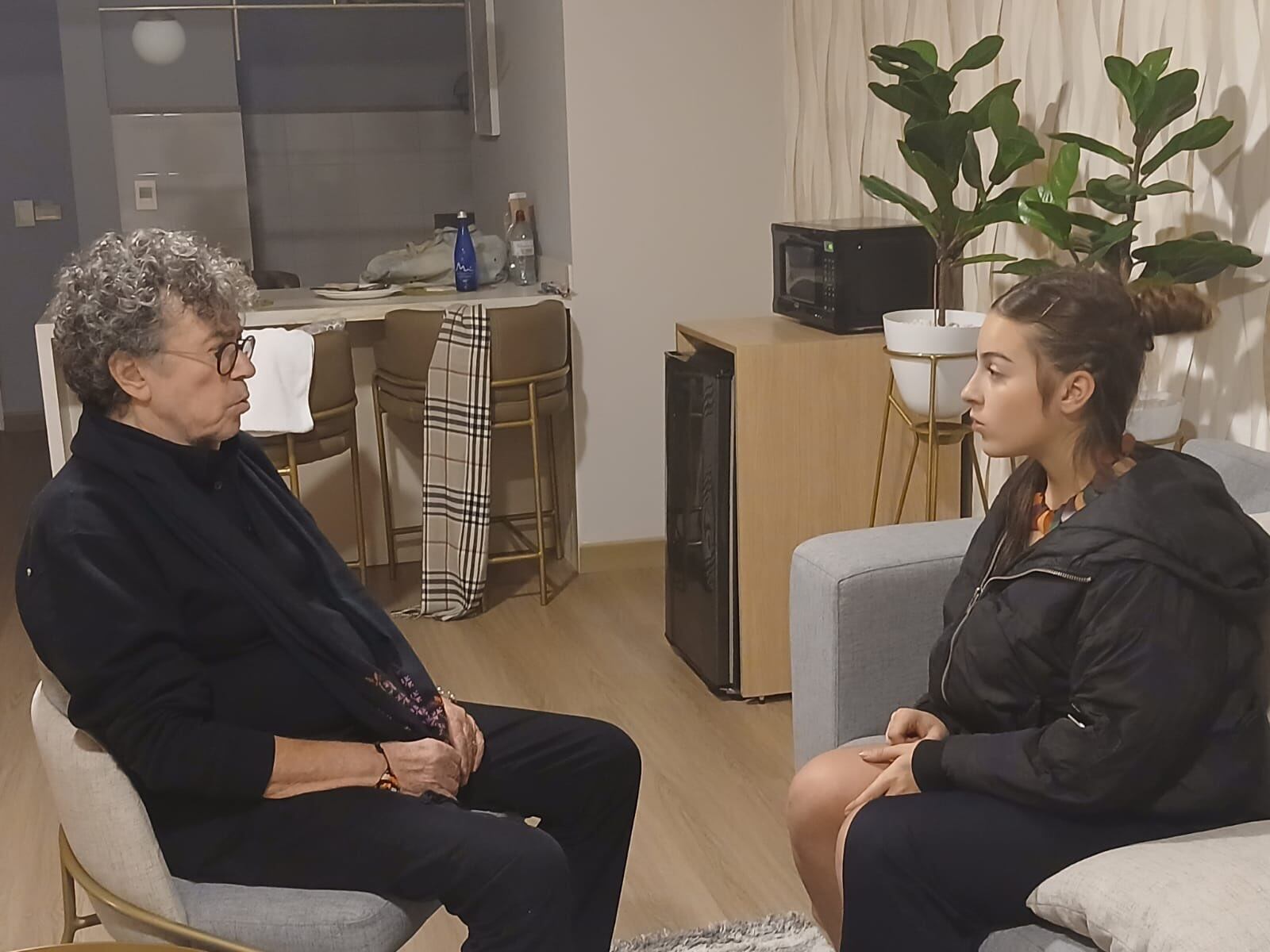 Las miradas entre padre e hija: la intimidad de Piero y Fiorella