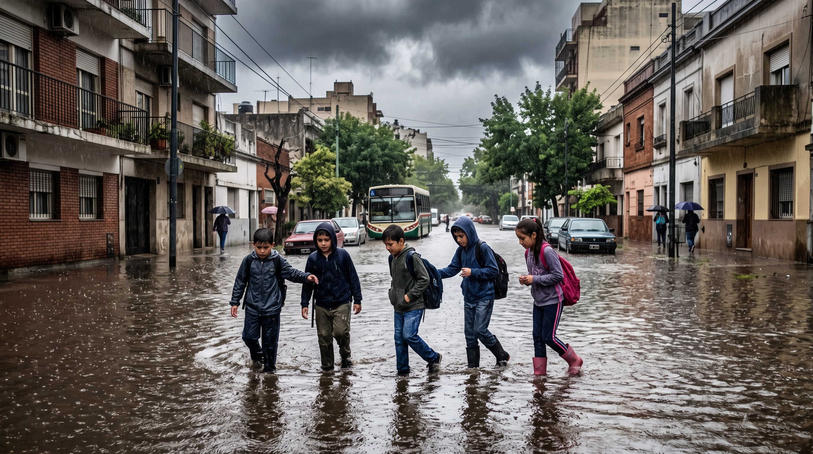 El documento advierte que las niñas, niños y adolescentes son la franja de la población más vulnerable ante las perturbaciones climáticas y ambientales (Imagen ilustrativa Infobae)
