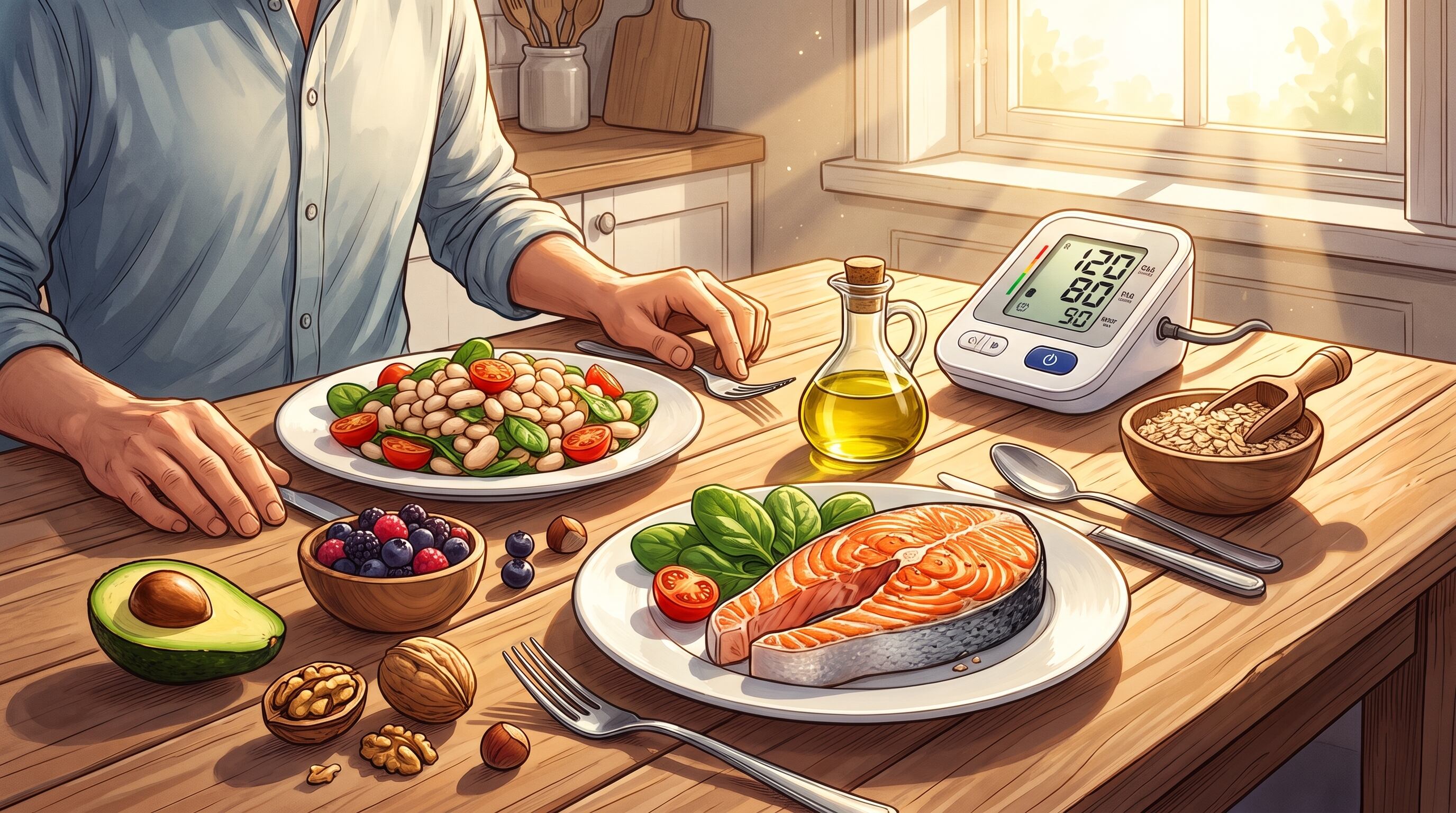 Una investigación presentada ante la American Heart Association determinó que la dieta DASH no eleva el potasio a niveles peligrosos en pacientes medicados. (Imagen Ilustrativa Infobae)