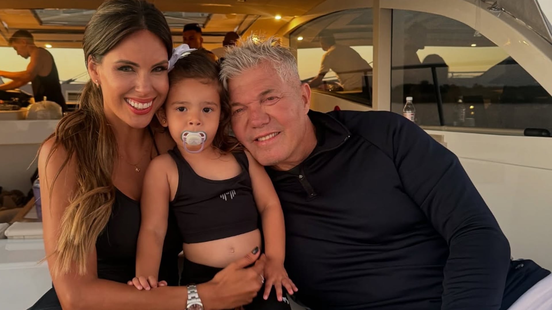 Barby Franco, Fernando Burlando y su hija Sarah