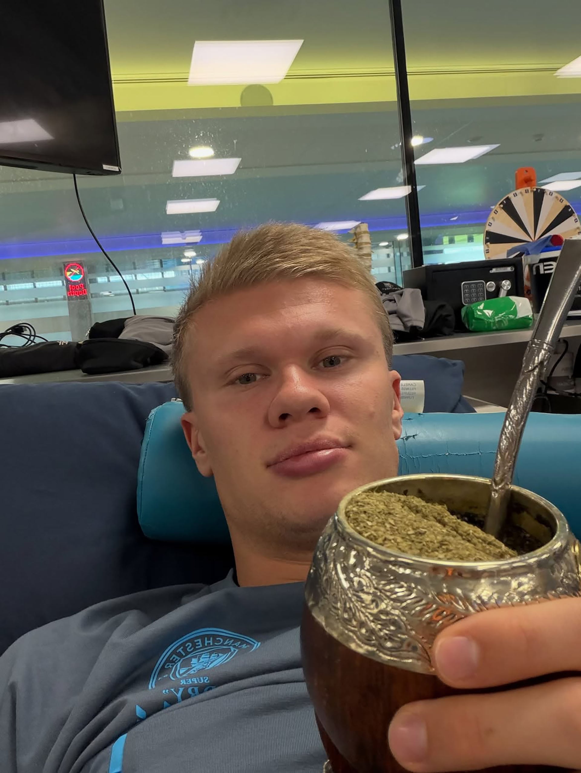 El posteo de Erling Haaland en sus redes sociales 
