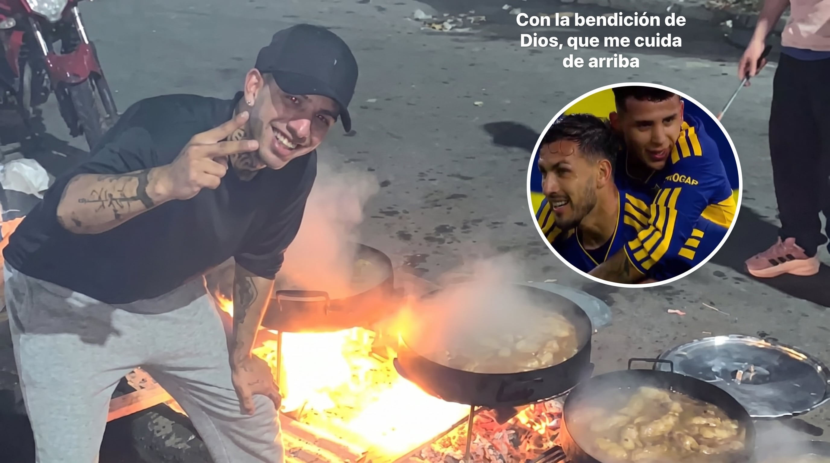 Leito Silva, organizador de una olla popular en Monte Chingolo, relató los detalles del encuentro con el futbolista de Boca Juniors, las críticas que debió enfrentar por un malentendido y su mensaje para el capitán xeneize (Imagen Ilustrativa Infobae)