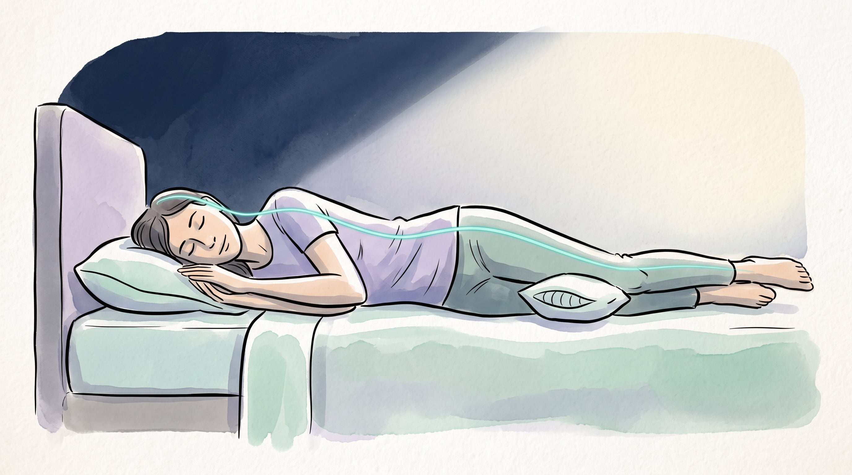 Una revisión científica concluyó que la forma y la altura de la almohada influyen en la alineación cervical sin establecer una medida universal (Imagen Ilustrativa Infobae)