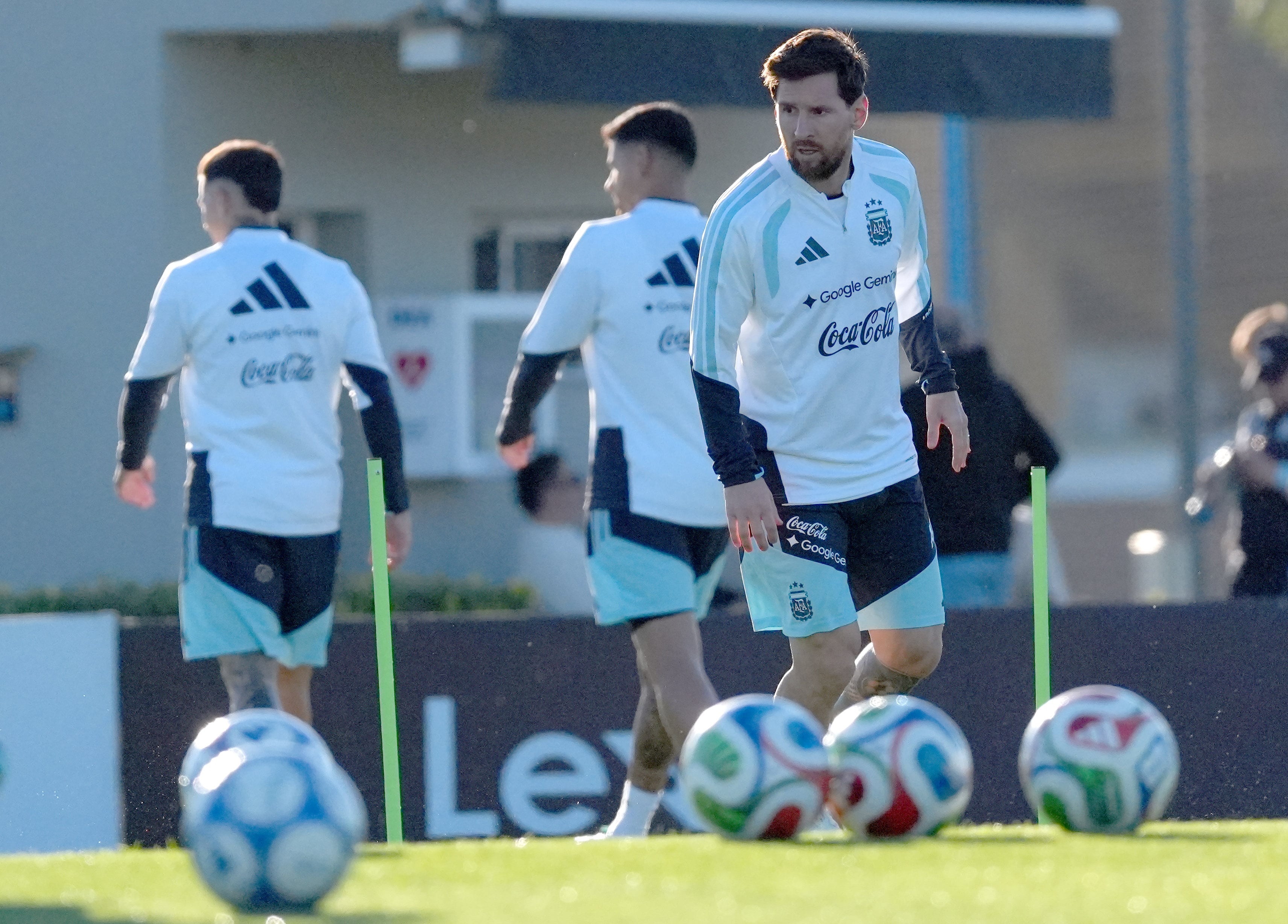 Entrenamiento de la Selección Argentina.
Foto: FOTOBAIRES
Práctica de Messi antes de su último partido en la Selección.