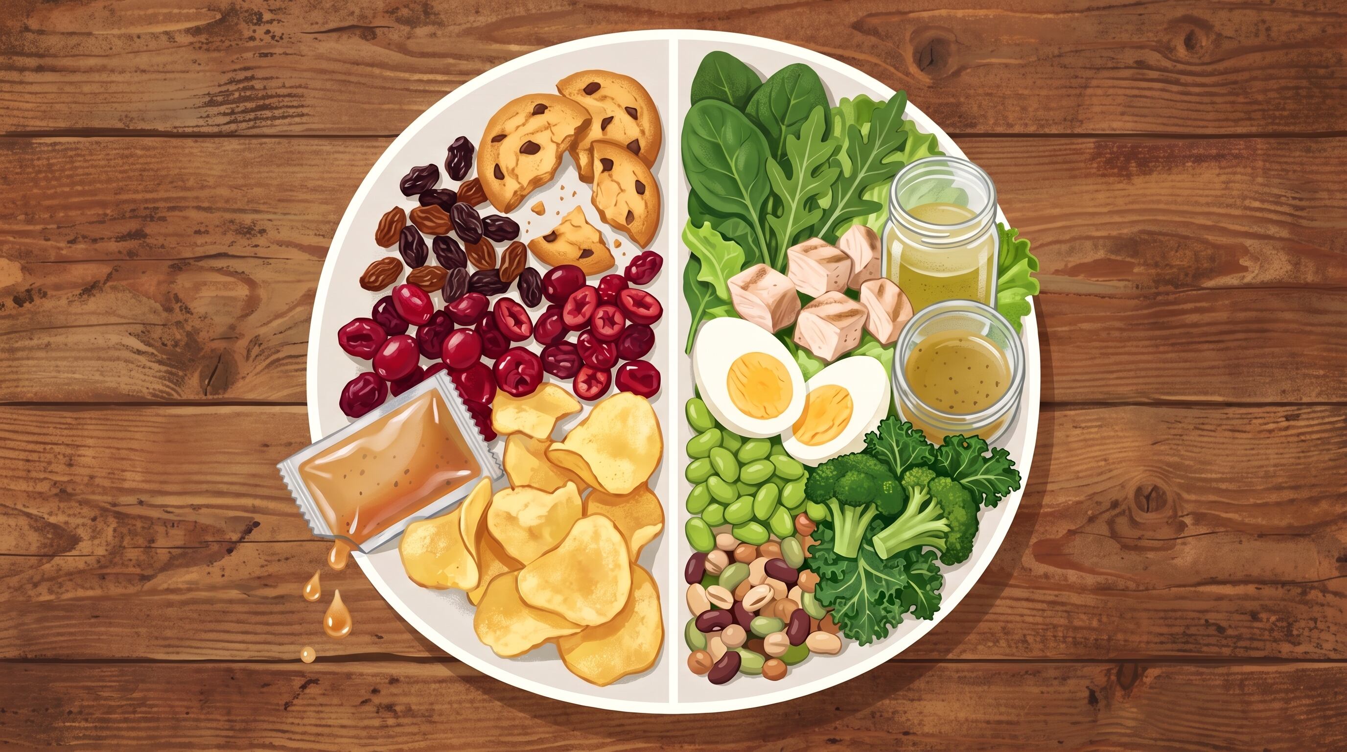 La fruta deshidratada conserva una cantidad considerable de azúcar que eleva la glucosa al incorporarse a la ensalada (Imagen Ilustrativa Infobae)